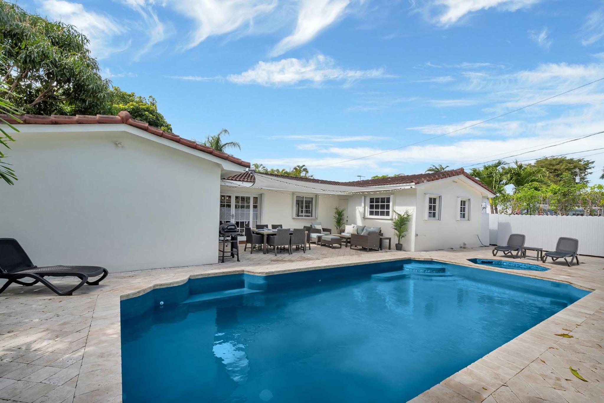 Gated Villa Blanca 5BR 3BA with Heated Pool & BBQ