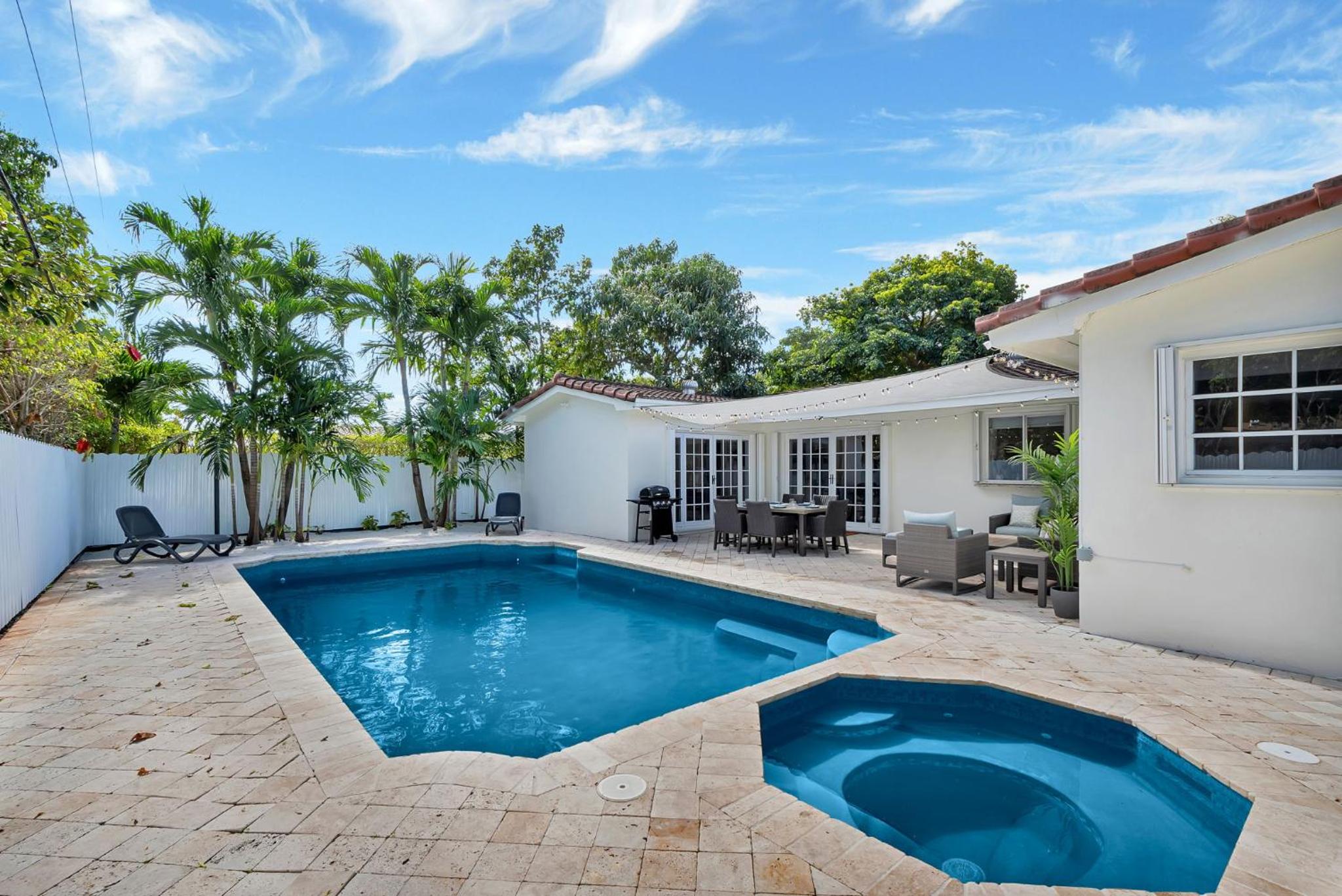 Gated Villa Blanca 5BR 3BA with Heated Pool & BBQ