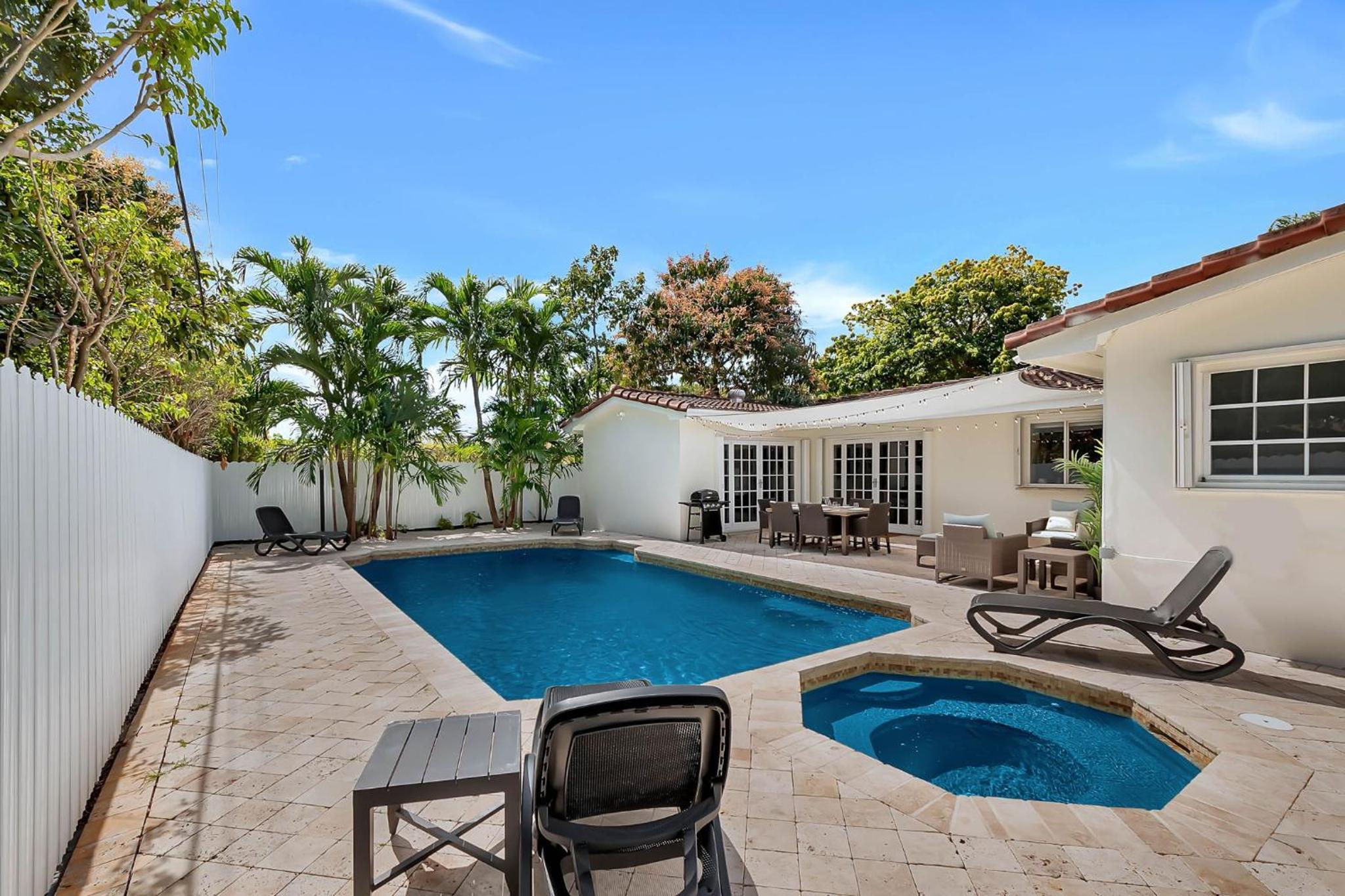 Gated Villa Blanca 5BR 3BA with Heated Pool & BBQ