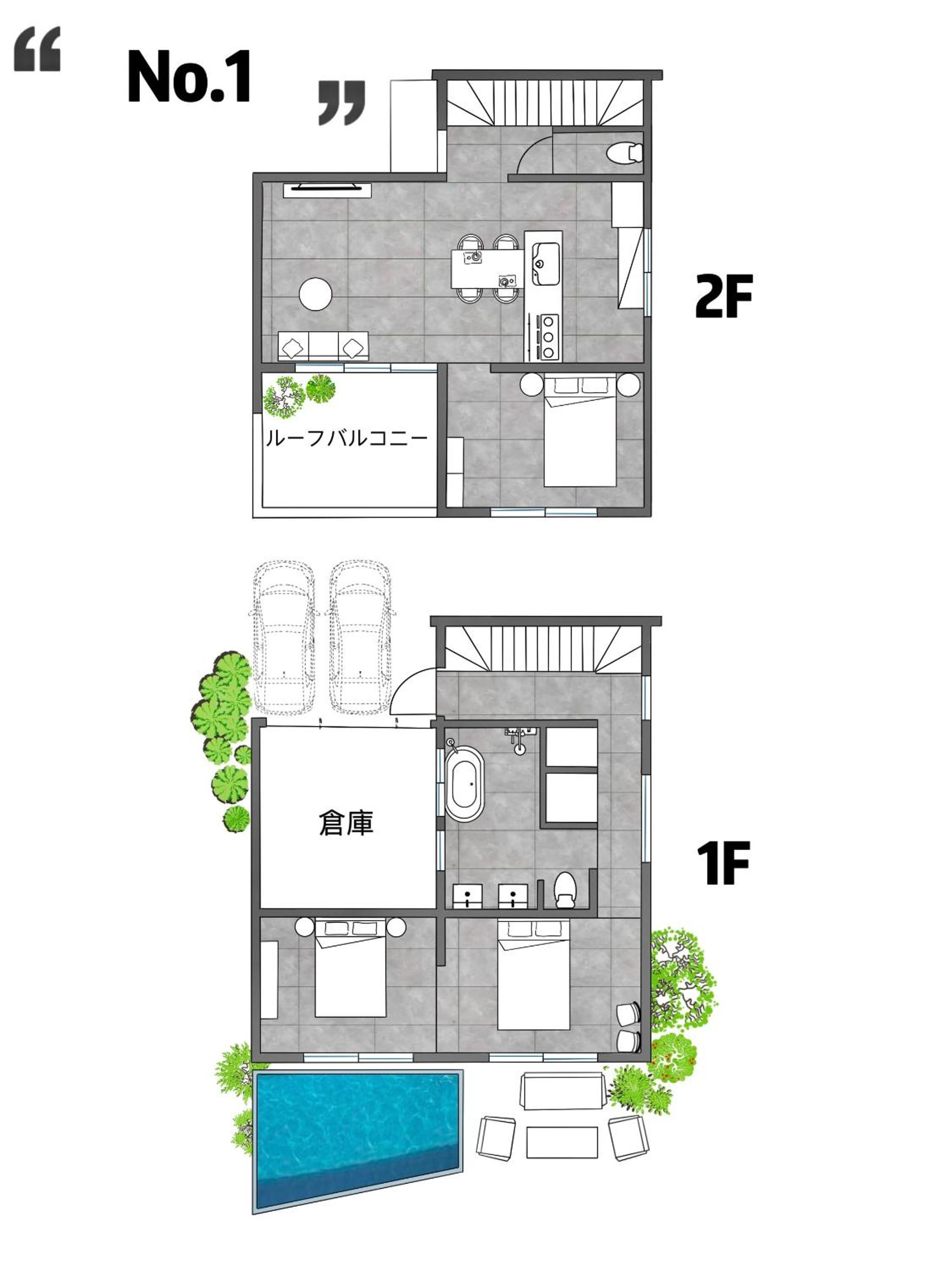 RYUKYU BREEZE 1棟貸し 天然ビーチまで徒歩30秒 プライベートプール付きVilla 北部