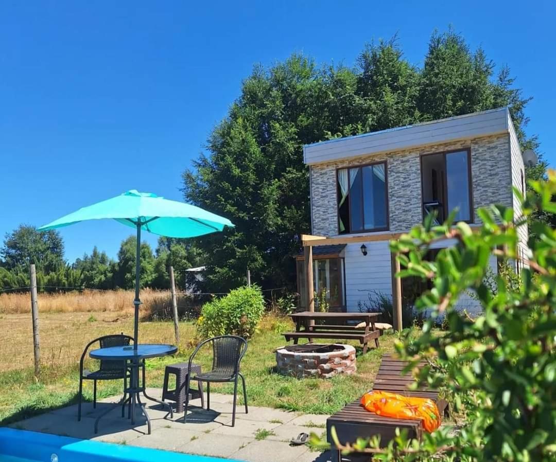Cabaña con vista al volcán Villarrica