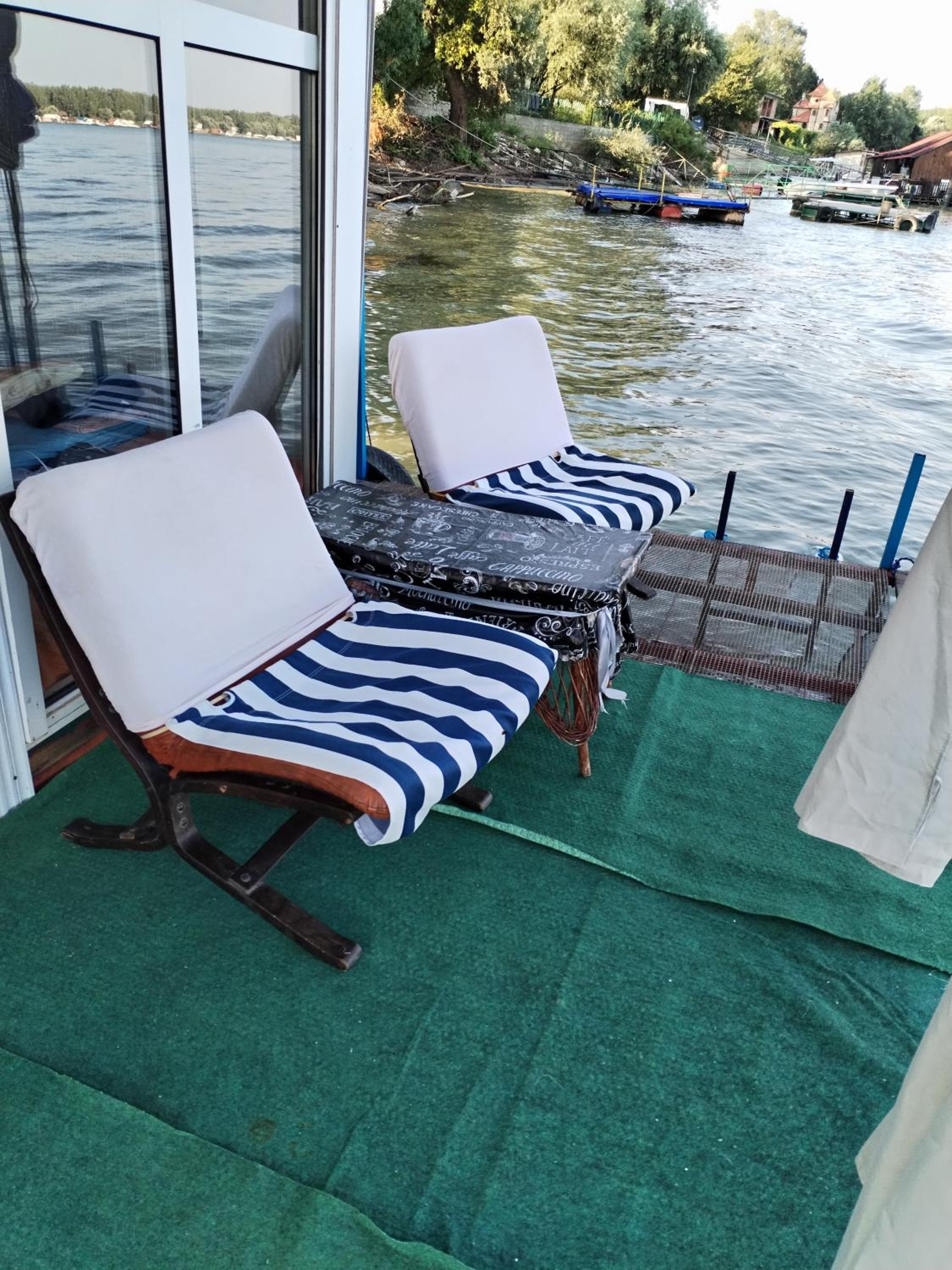 A raft on the Sava river view 4