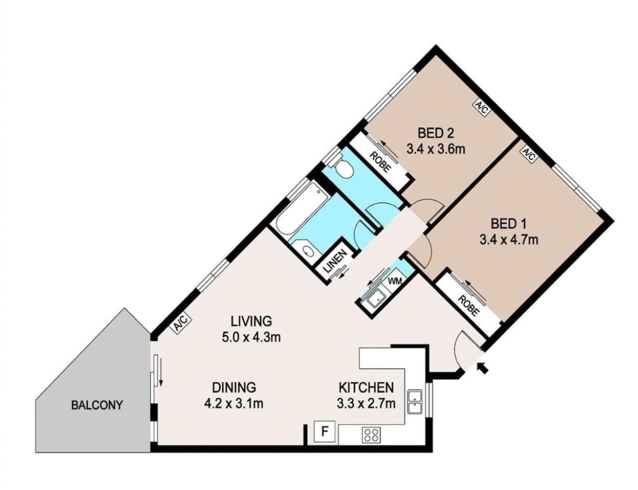 2 Bedroom Top Floor Parap Delight New to Market