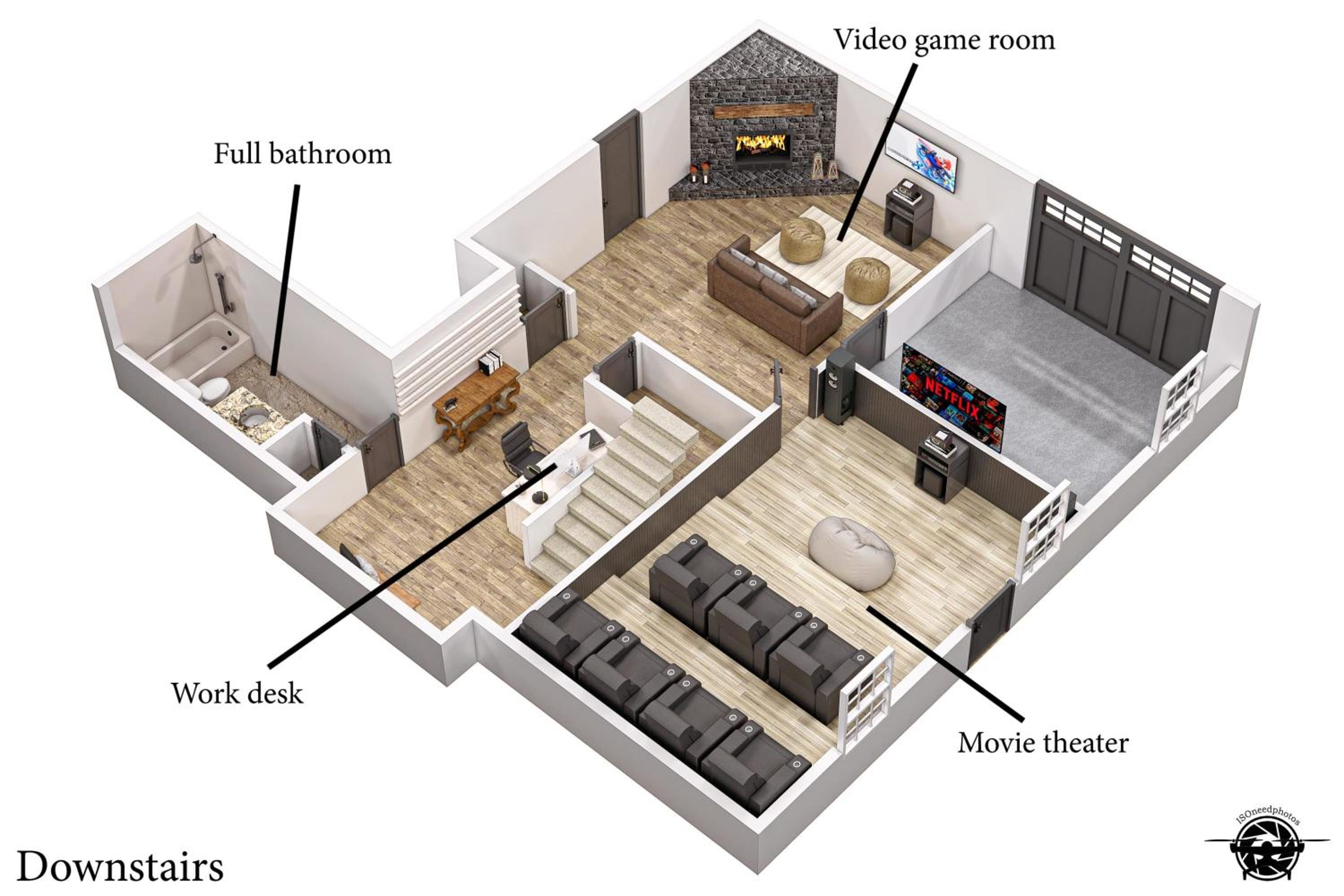 Slide Speakeasy Movie Room Hot Tub Games Villa