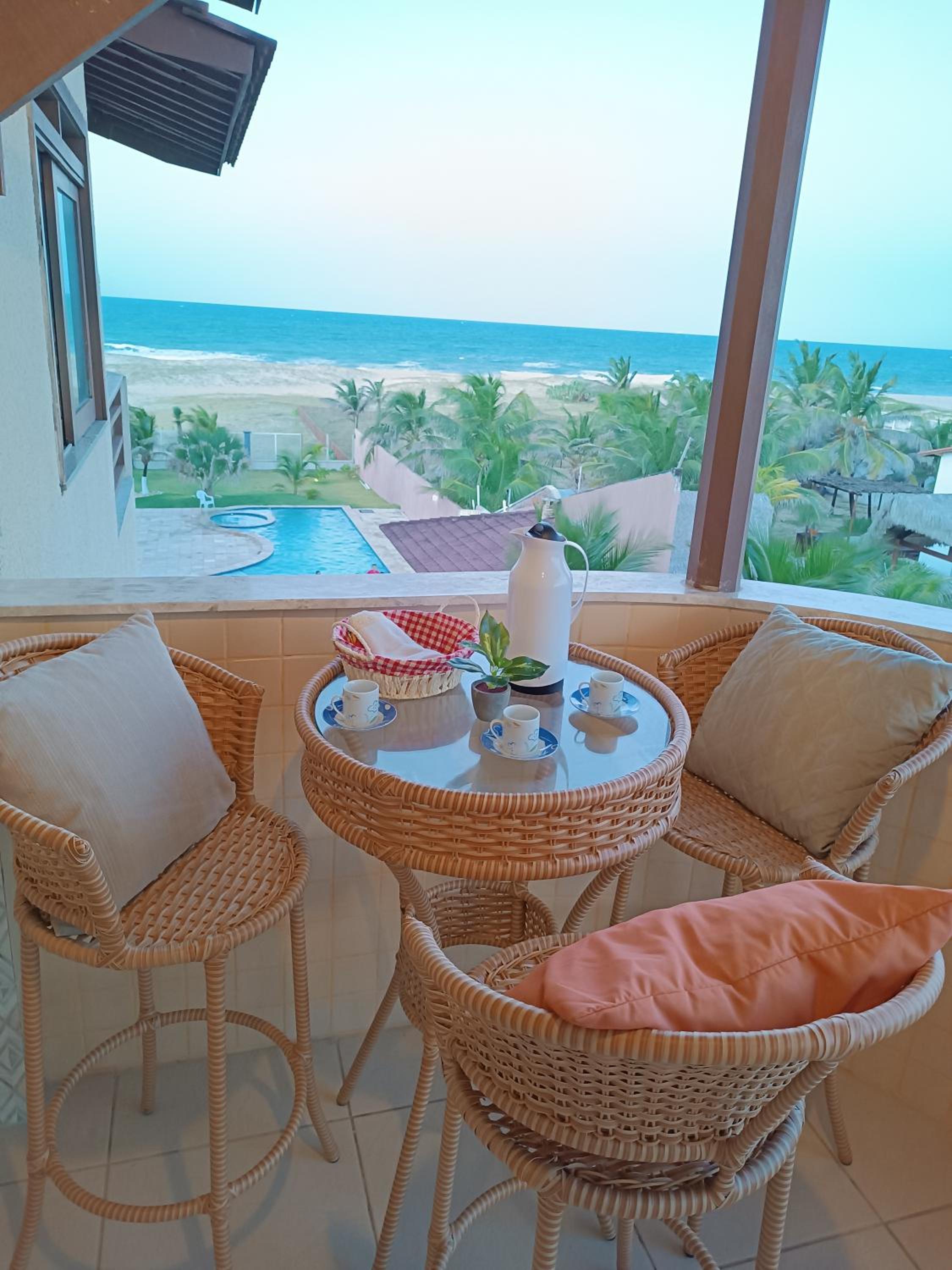 Flat Malua - Apartamento Pé Na Areia Com Vista Mar Taíba-CE
