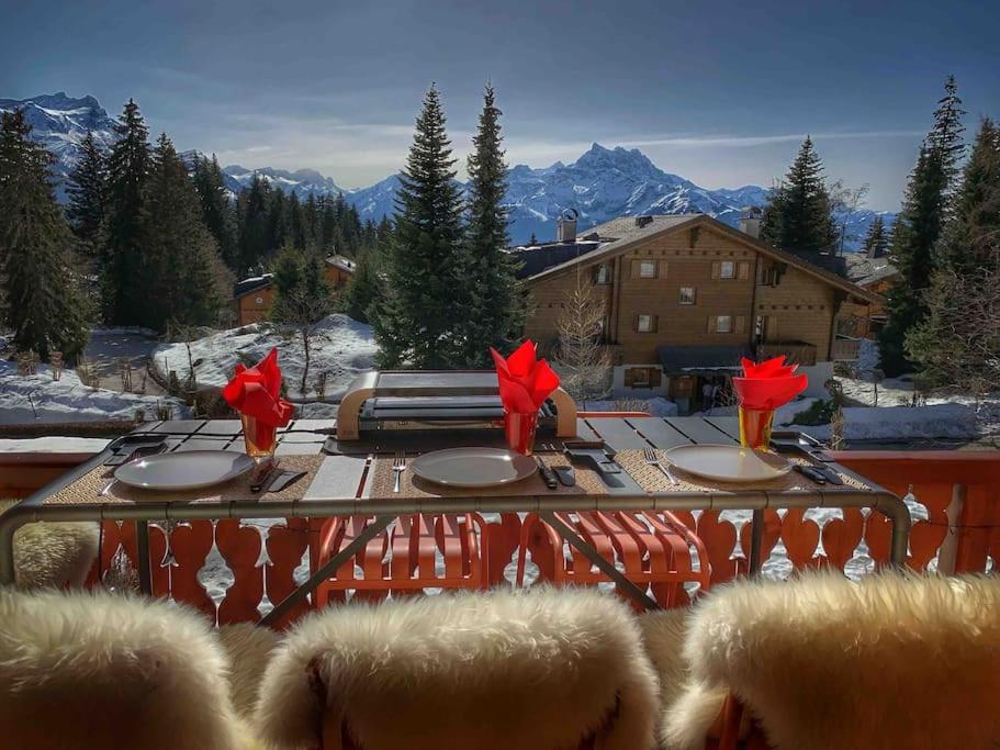 Magnifique chalet appartement à Villars, vue sur les alpes