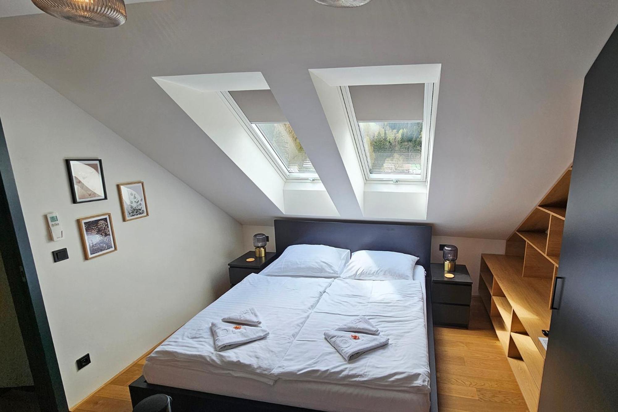 ENJOYHARRACHOV - Atraktivní slunný klimatizovaný apartmán 14 v centru se saunou, parkováním, Wifi-WLAN, SAT, herní konzolí, PC s win 10, Netflix zdarma a m