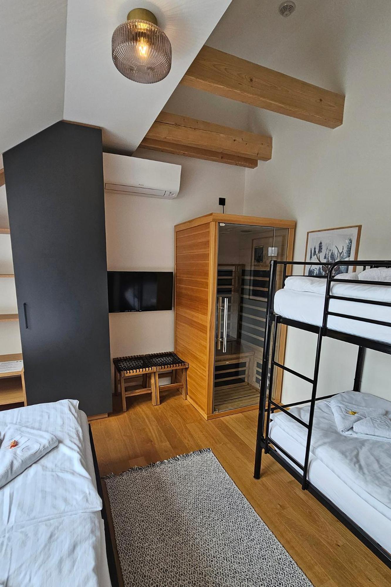 ENJOYHARRACHOV - Atraktivní slunný klimatizovaný apartmán 14 v centru se saunou, parkováním, Wifi-WLAN, SAT, herní konzolí, PC s win 10, Netflix zdarma a m