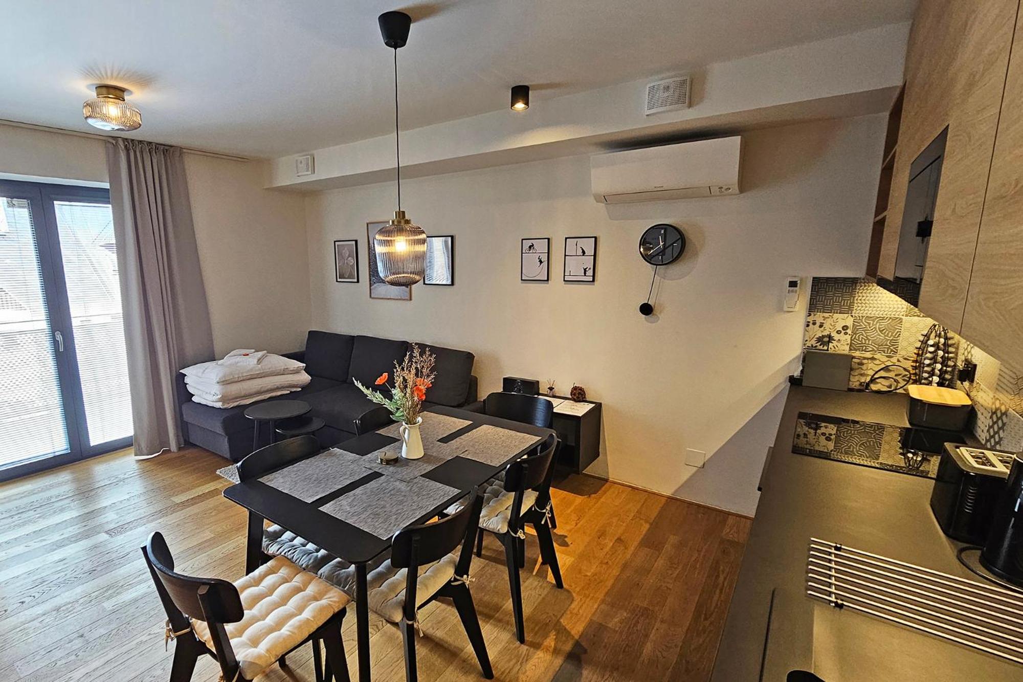 ENJOYHARRACHOV - Atraktivní slunný klimatizovaný apartmán 14 v centru se saunou, parkováním, Wifi-WLAN, SAT, herní konzolí, PC s win 10, Netflix zdarma a m