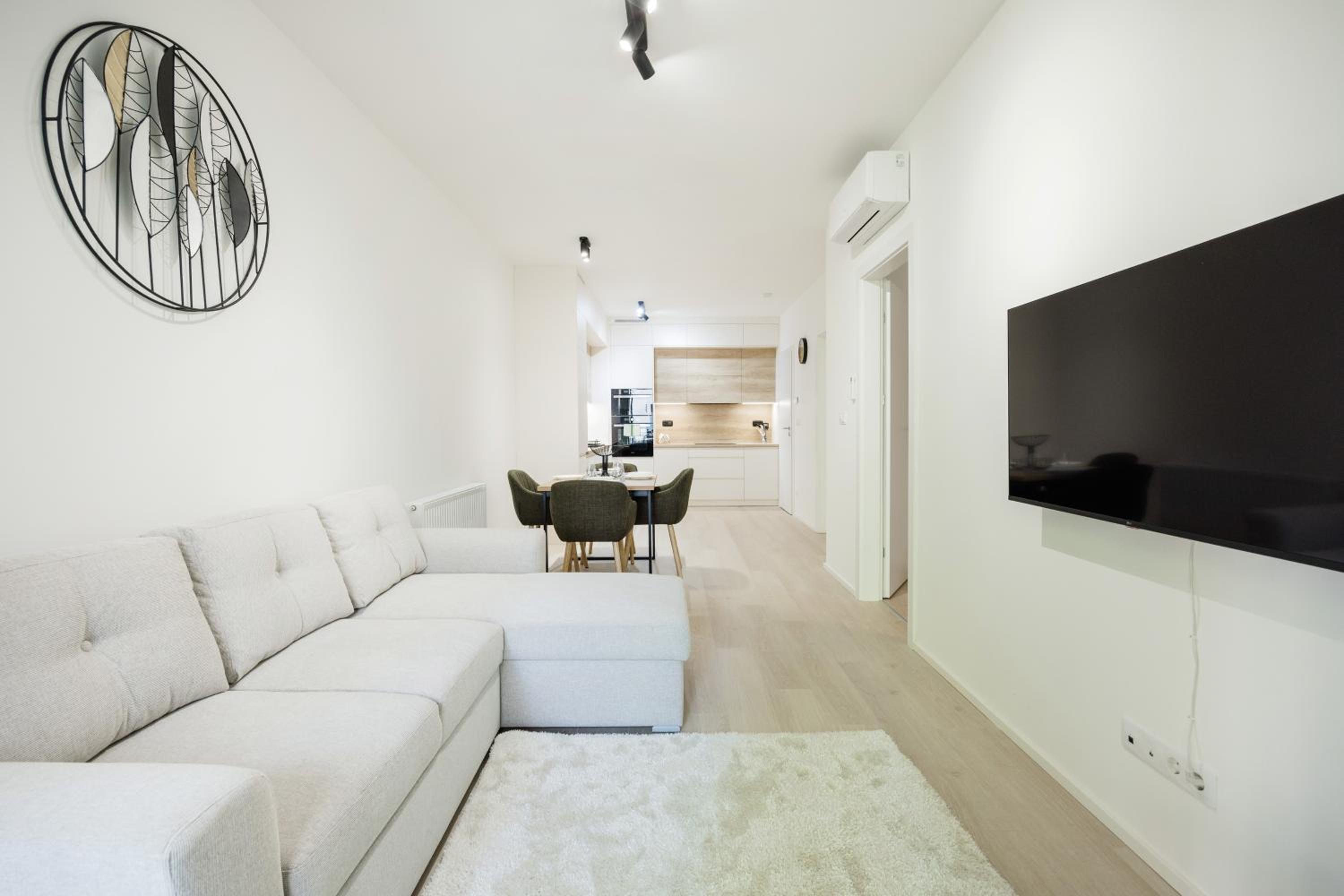 Modern Apartment with Balcony and Parking view 5