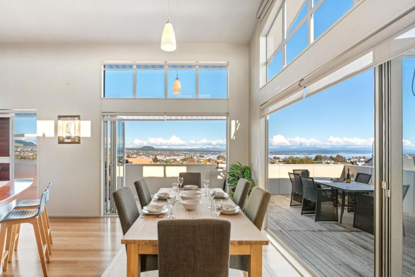 View from the Top - Spa Pool, Lake & Mountain Views, Close to Town! view 5