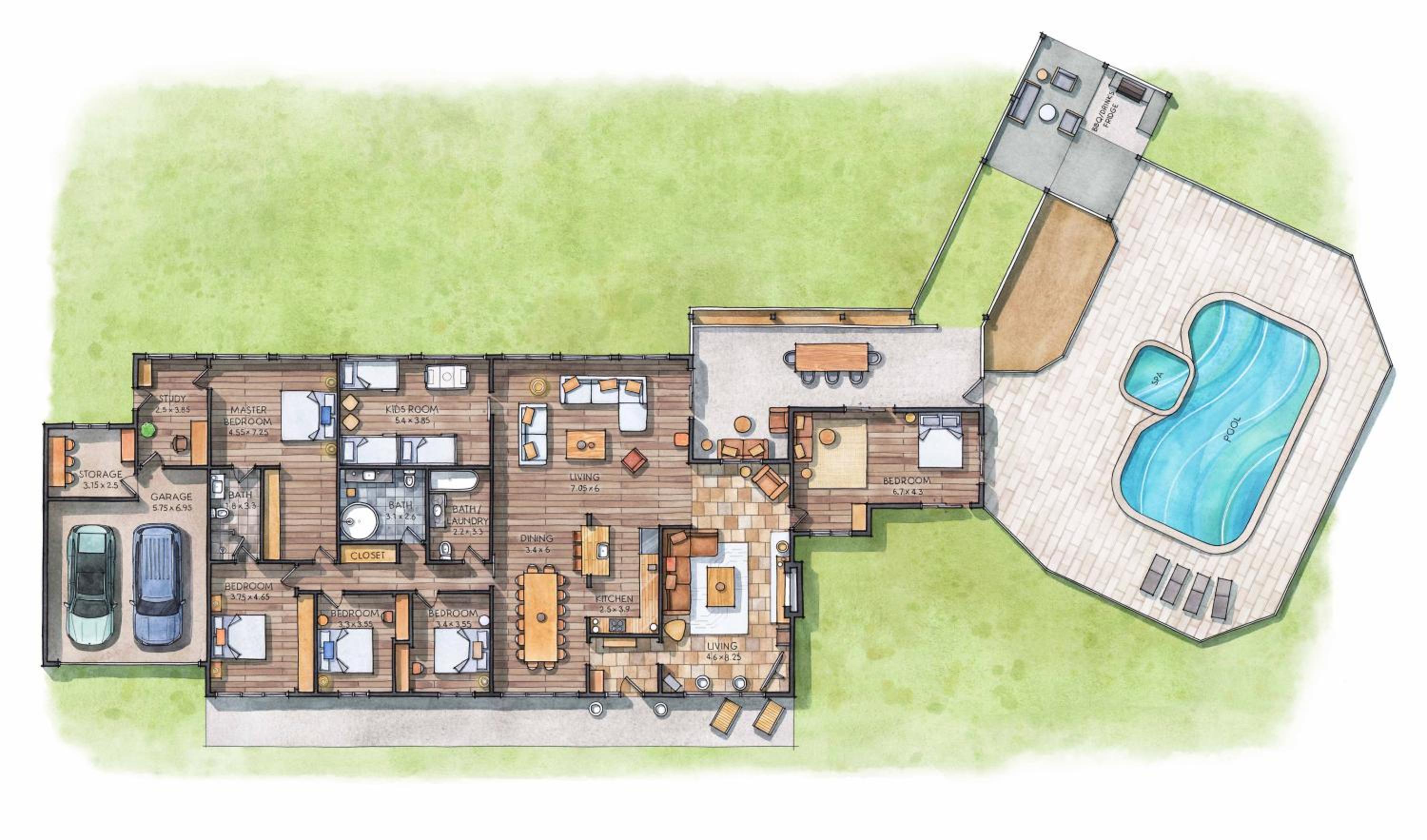 Acreage Estate -Mini Horses -Outdoor Spa -Tennis Court