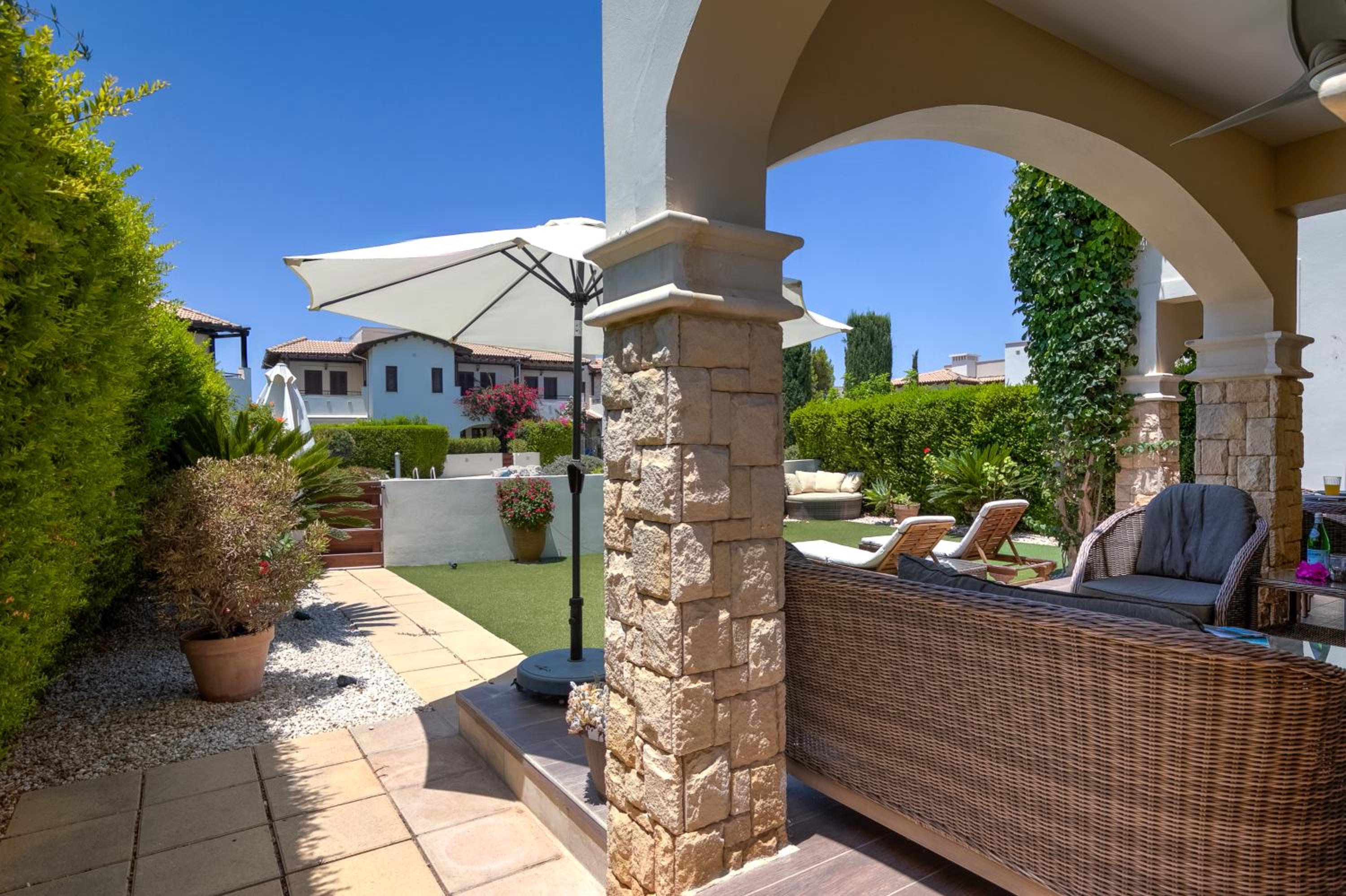 Junior Villa Zeus, hot tub and communal pool, Aphrodite Hills