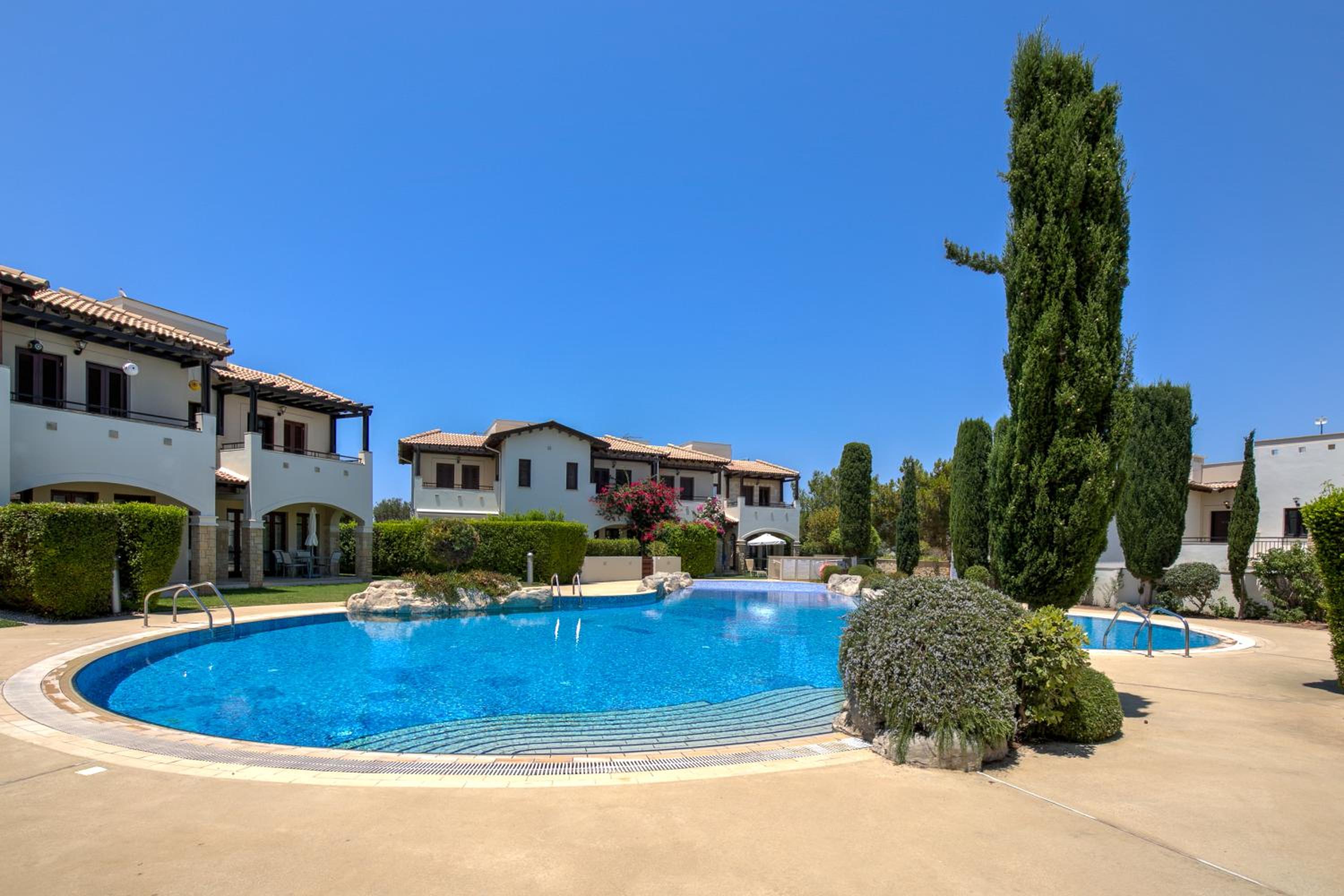 Junior Villa Zeus, hot tub and communal pool, Aphrodite Hills