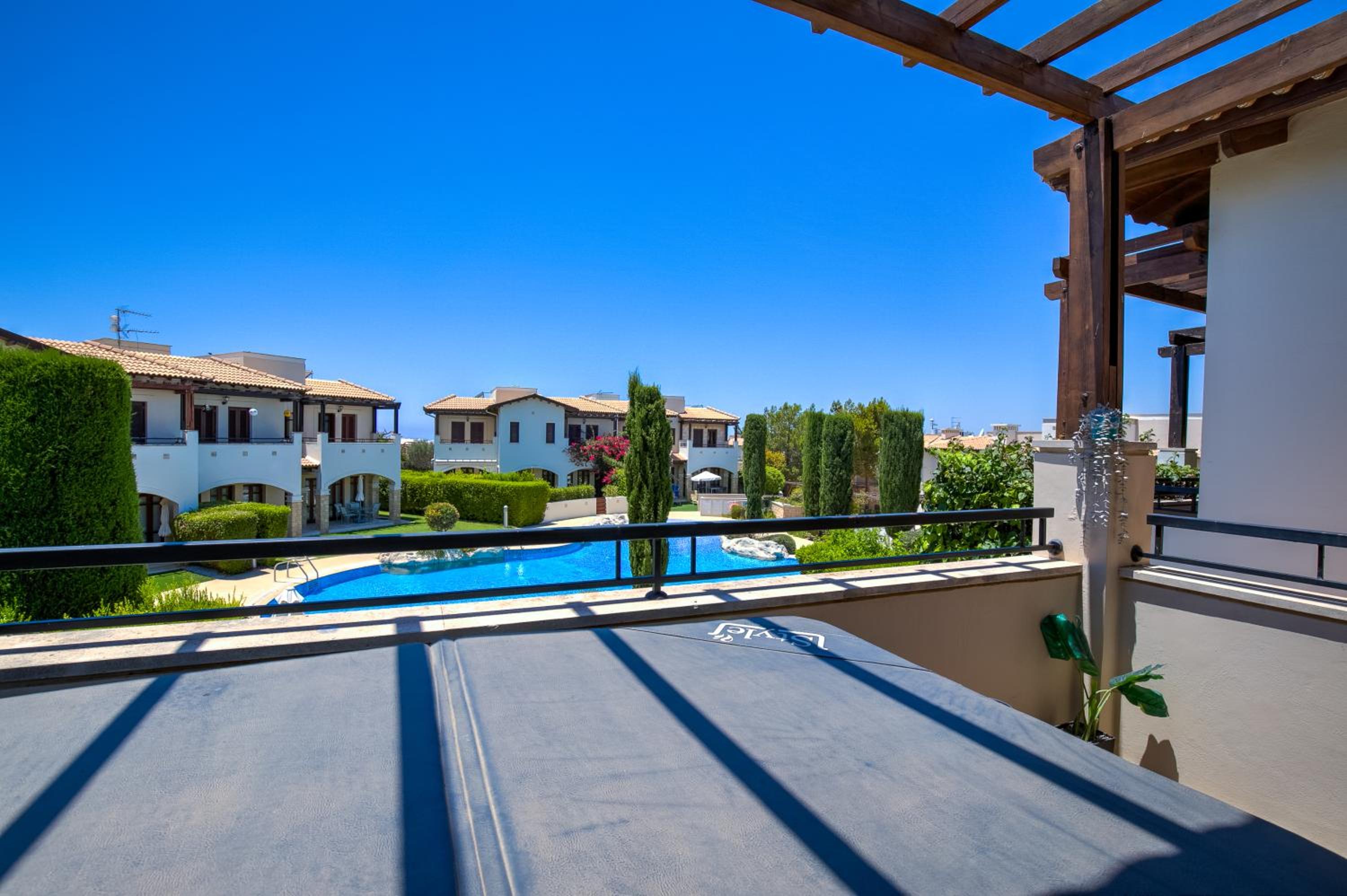 Junior Villa Zeus, hot tub and communal pool, Aphrodite Hills