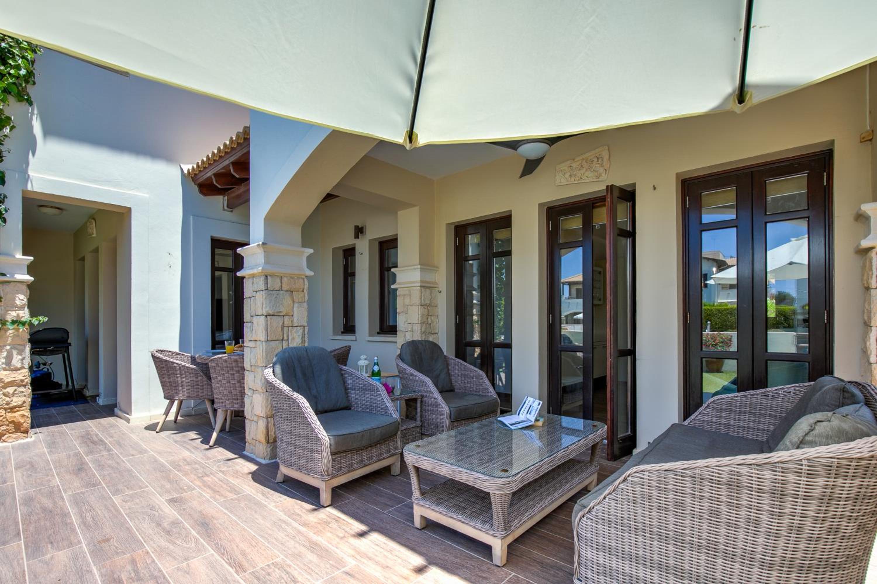 Junior Villa Zeus, hot tub and communal pool, Aphrodite Hills