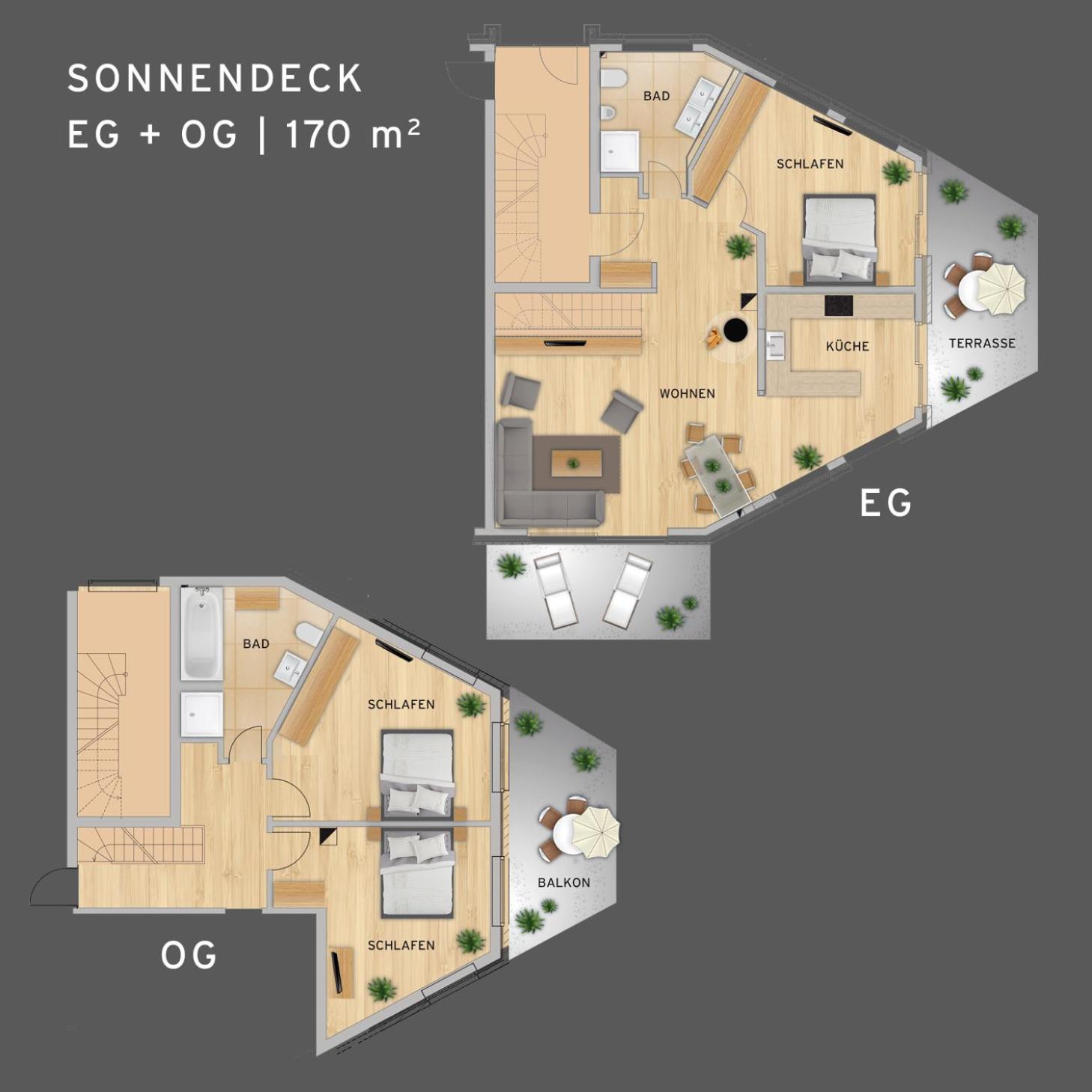 Winkelschiffchen I mit Sauna