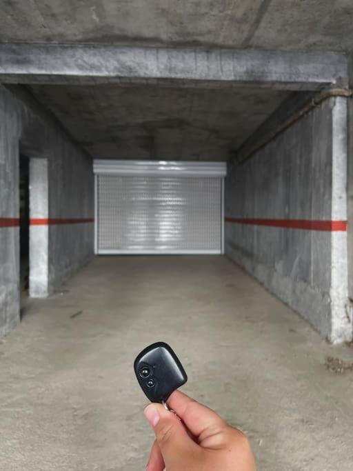 Lovita suite with a garage
