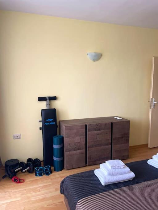 Lovita suite with a garage