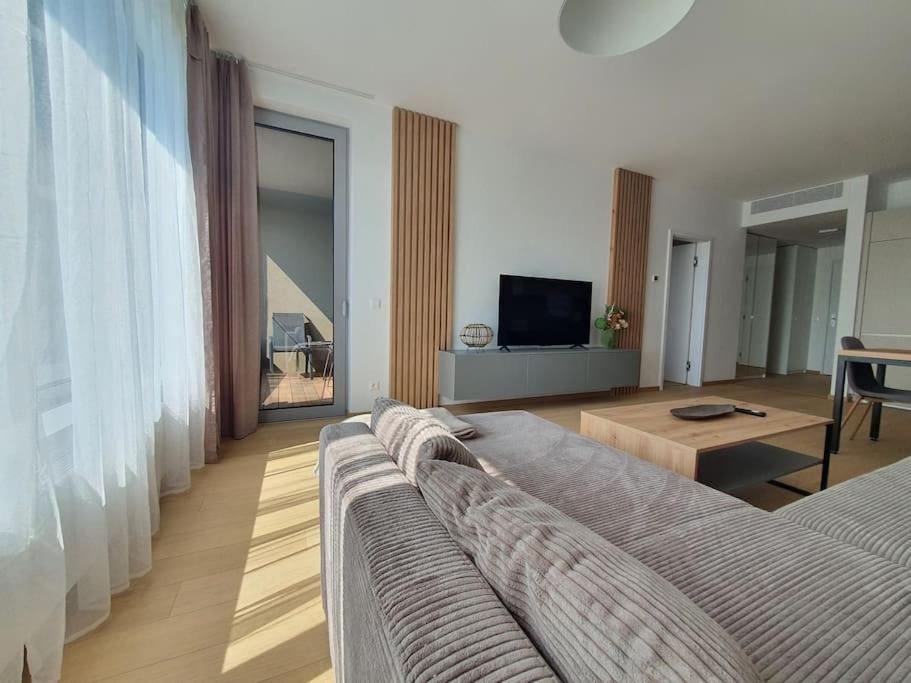 Modern apartment with garage parking view 2