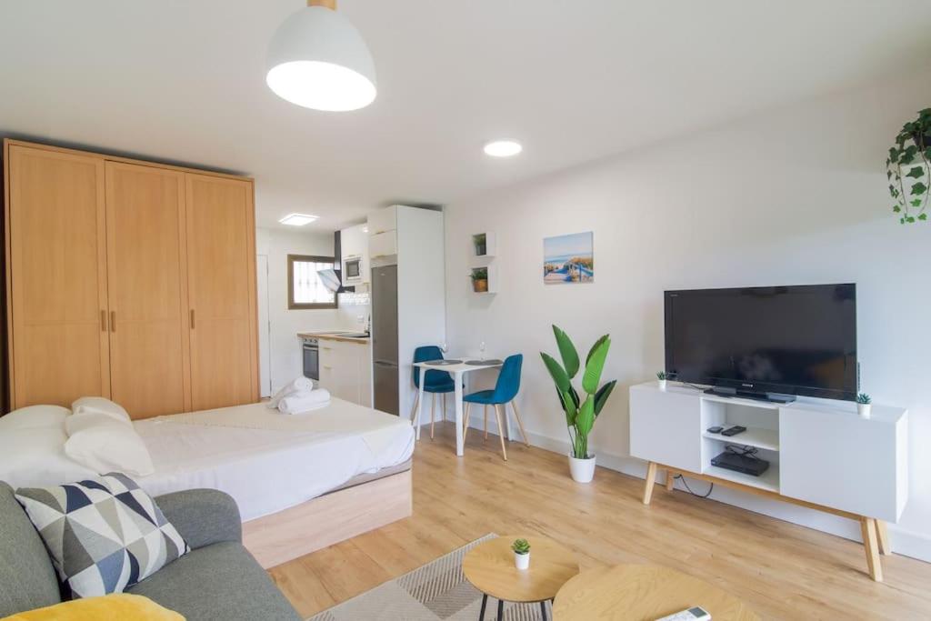 Amplio estudio con terraza, parking y reformado