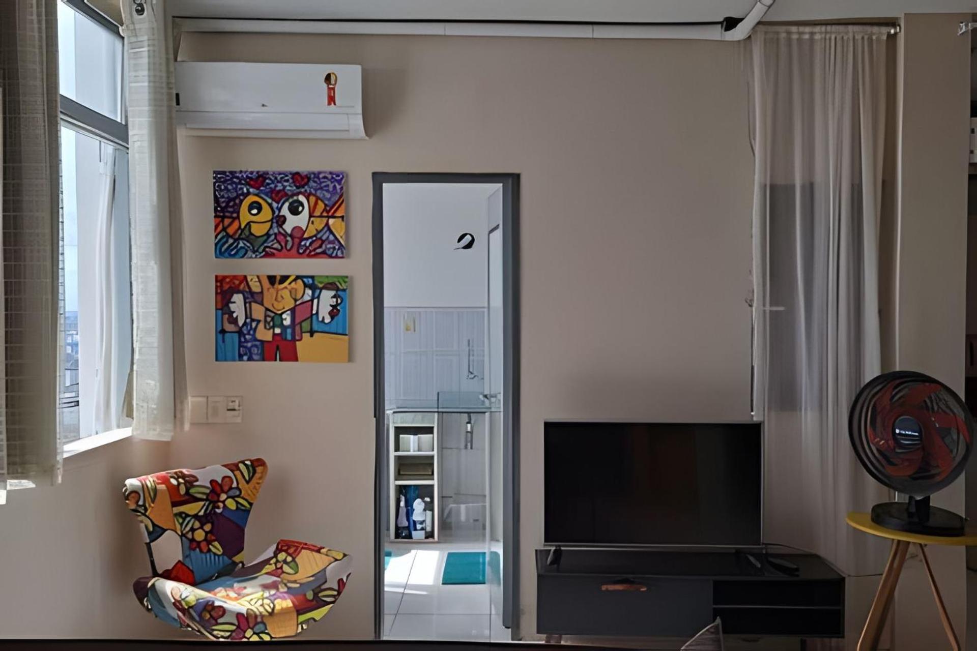 Apartamento com ar-condicionado