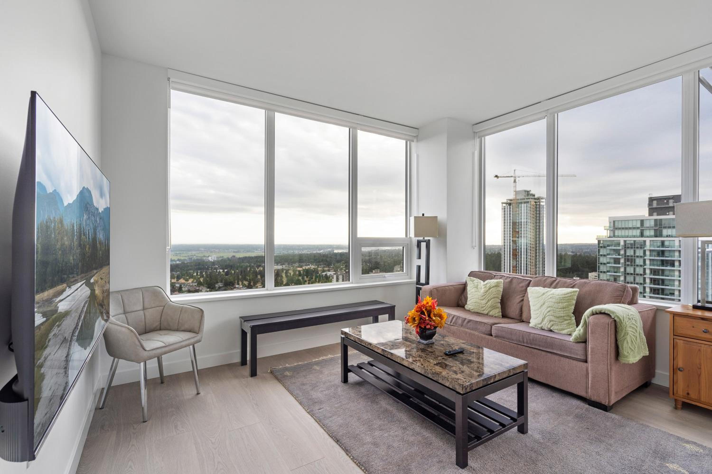 Brand New Apartment with Unbeatable Views Walking Distance to Metrotown Station and Mall