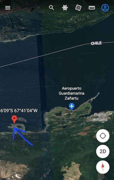 Cabaña autosustentable, a orillas del canal Beagle