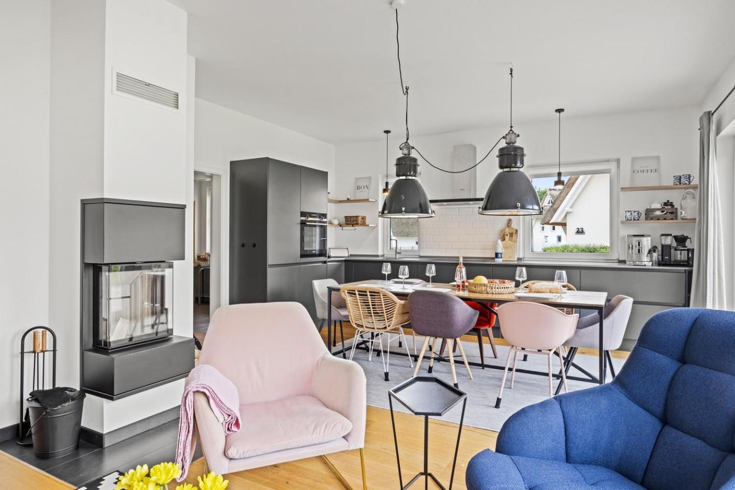 Wanderfalke - Ferienhaus mit Kamin und Sauna für 8 Personen
