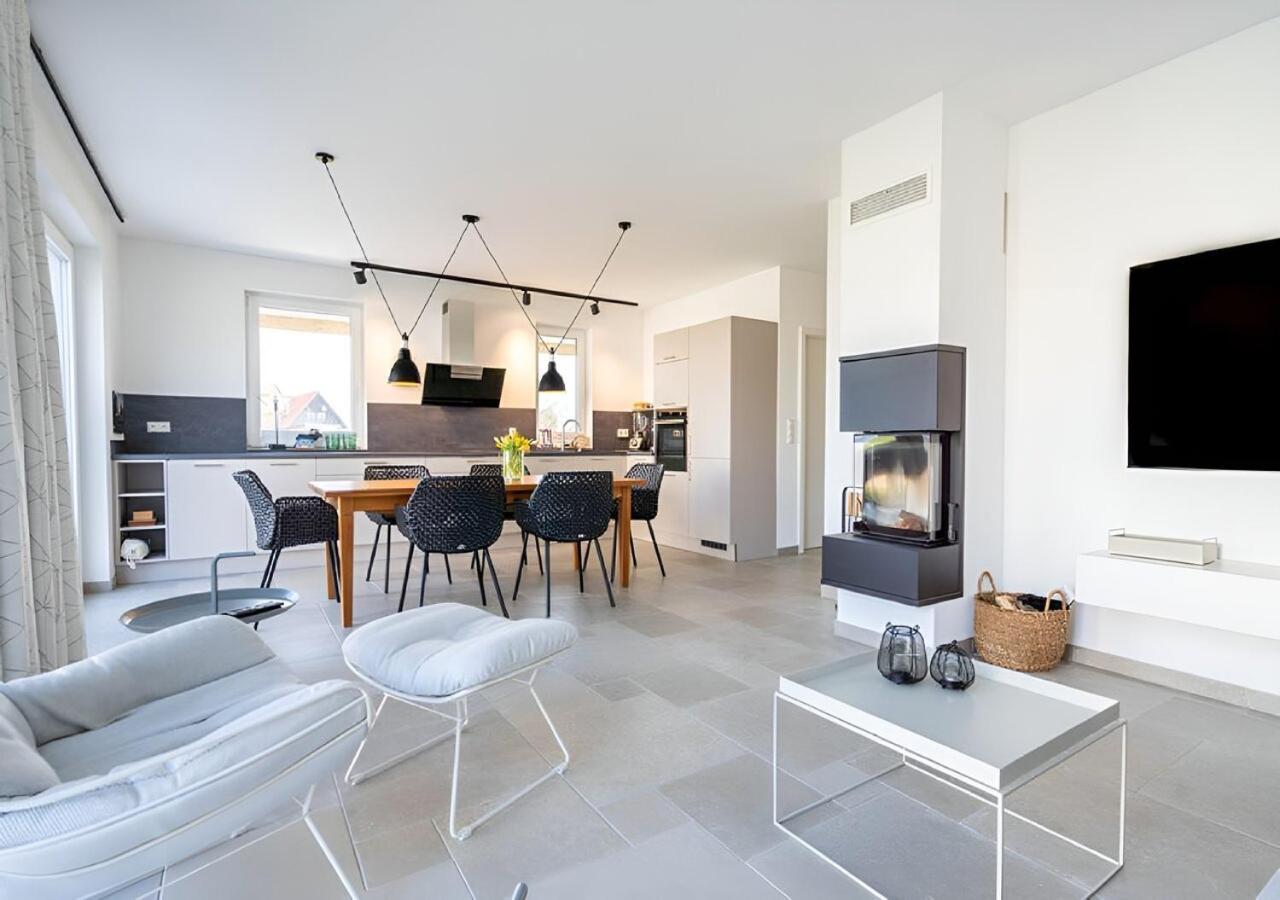 Seegras - Ferienhaus mit Kamin, Sauna und Meerblick