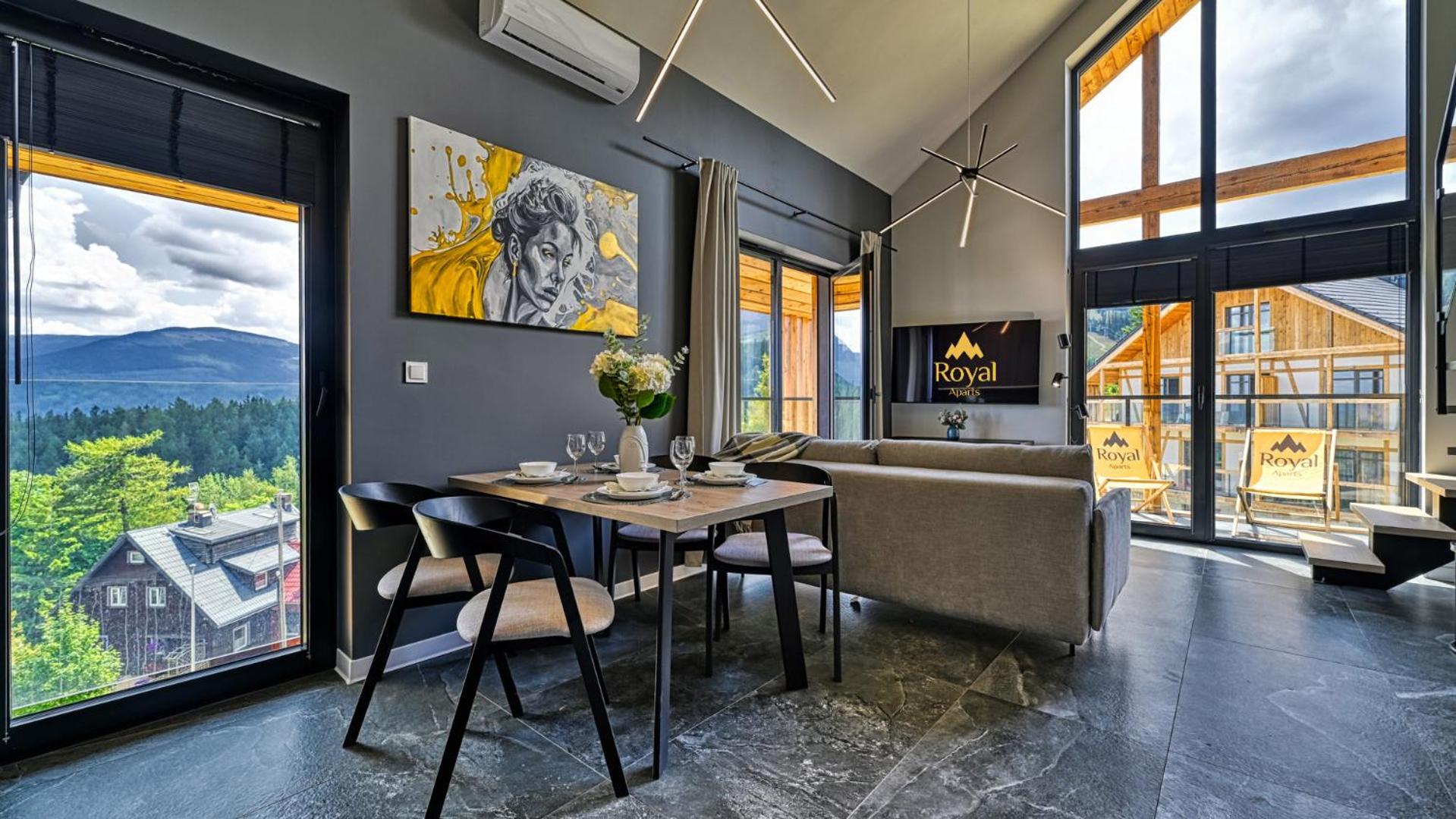 Orlik VIP Residence - Apartament dwupoziomowy Śnieżka Skyline z prywatną sauną