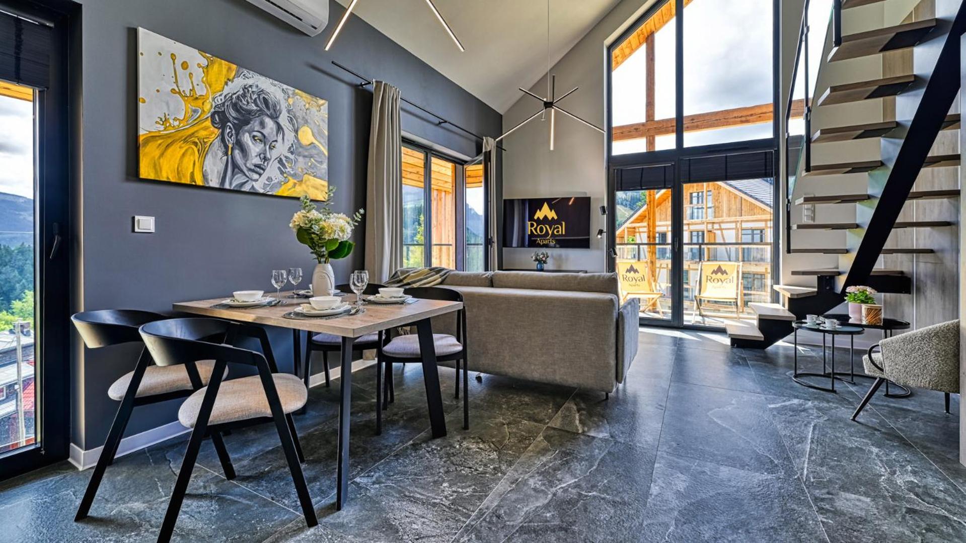 Orlik VIP Residence - Apartament dwupoziomowy Śnieżka Skyline z prywatną sauną