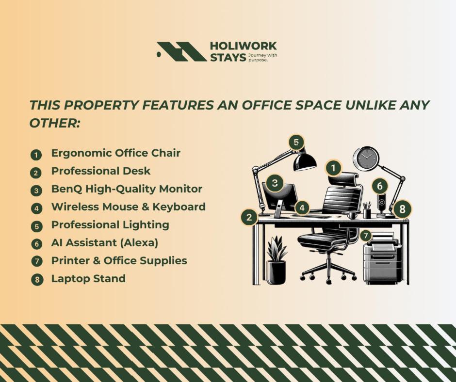Urban Exec Suite with Free Gym Pass, Full Office Setup and Designated Parking Space