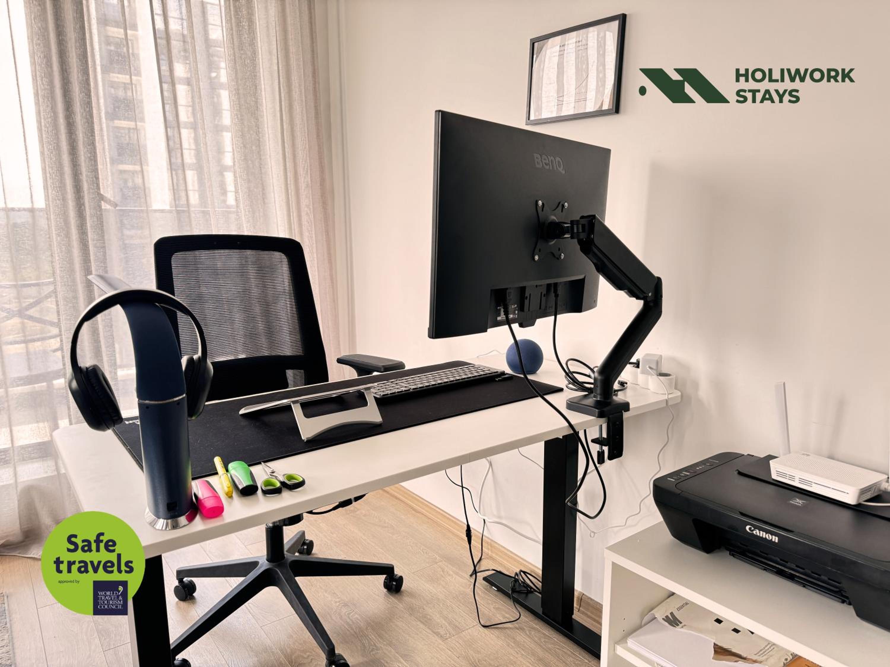 Urban Exec Suite with Free Gym Pass, Full Office Setup and Designated Parking Space