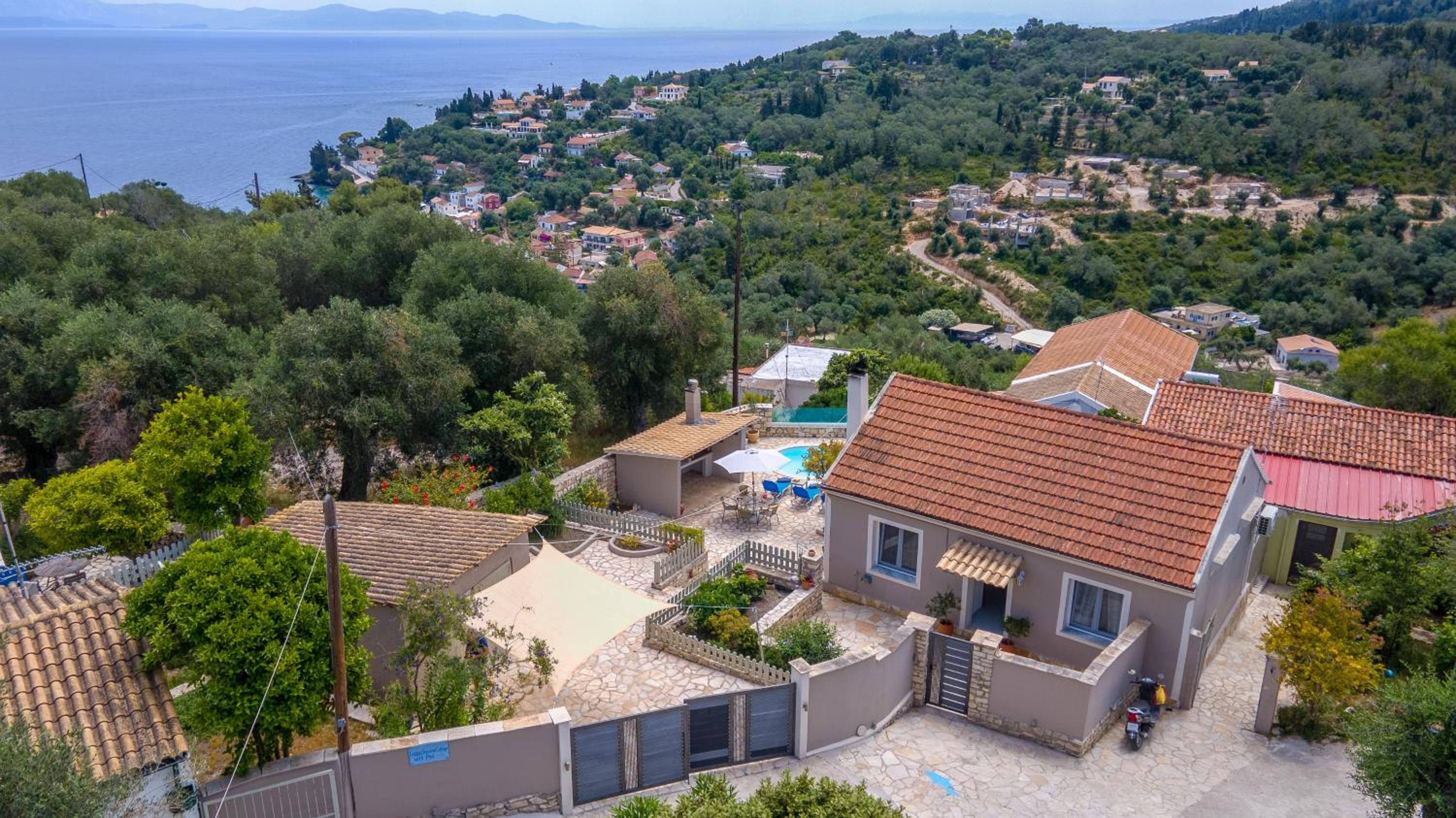 Loggos Seaview Cottage with Private Pool by Konnect view 5