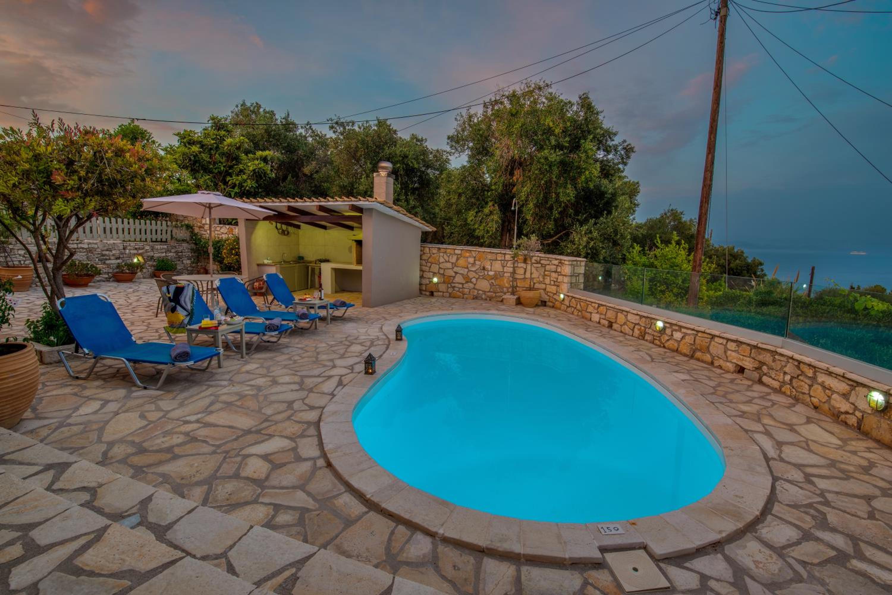 Loggos Seaview Cottage with Private Pool by Konnect view 4