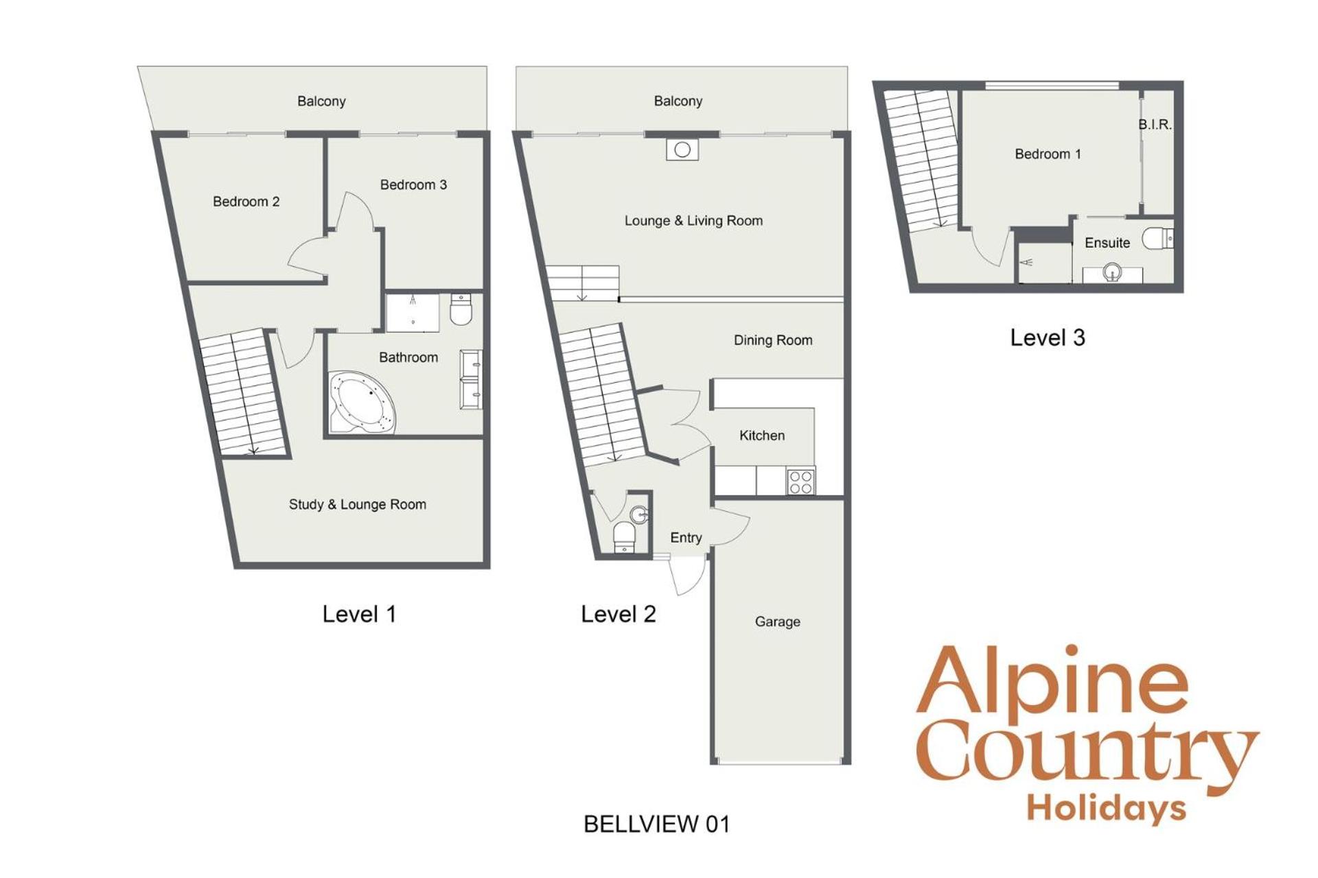 Bellview One - Jindabyne Holiday Townhouse