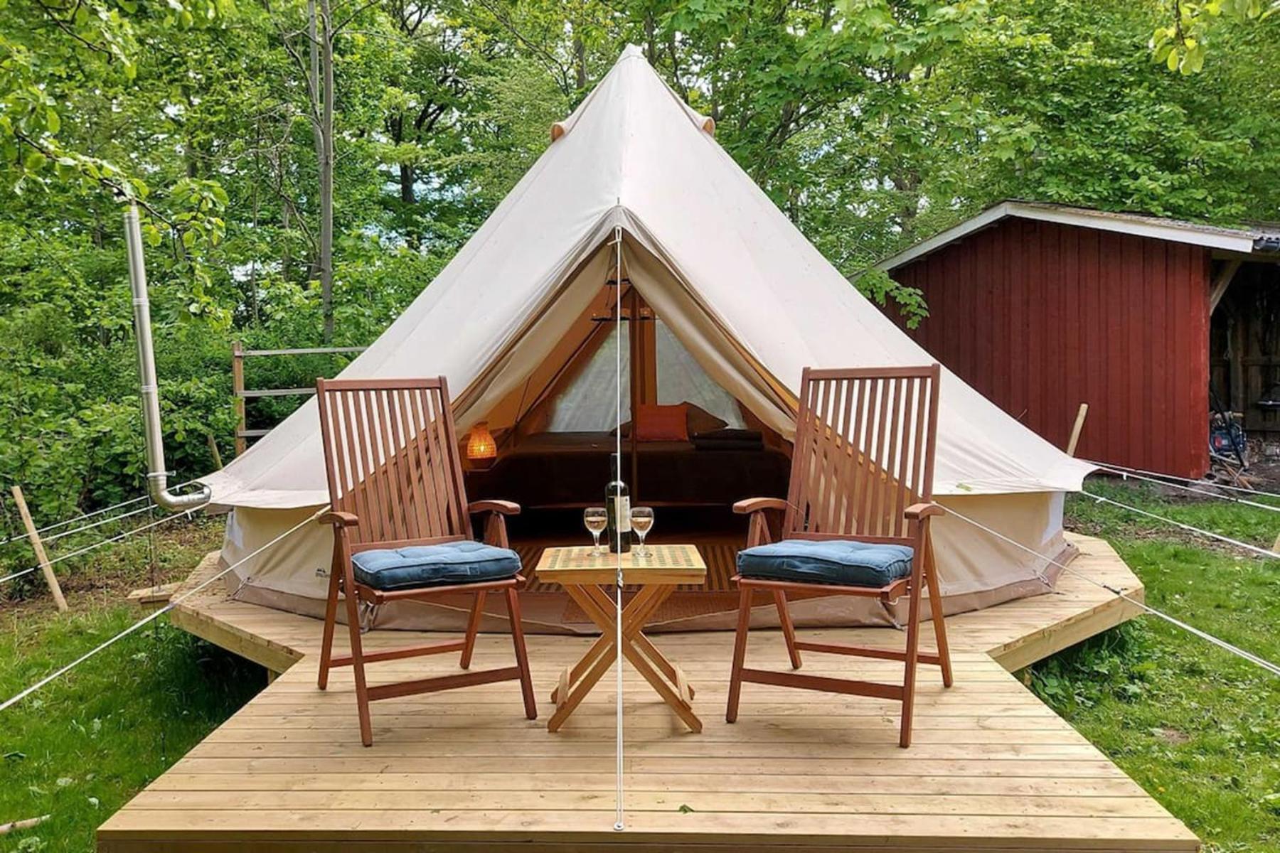 Luxury camping experience