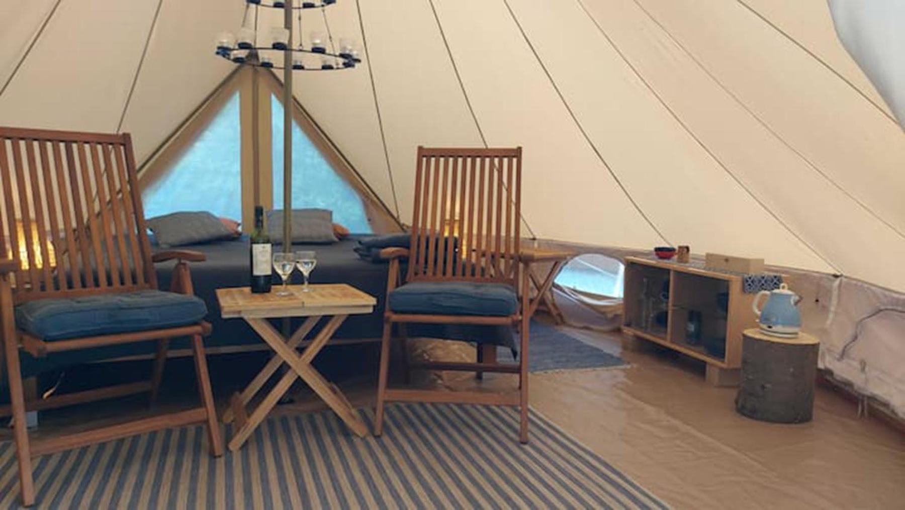 Luxury camping experience