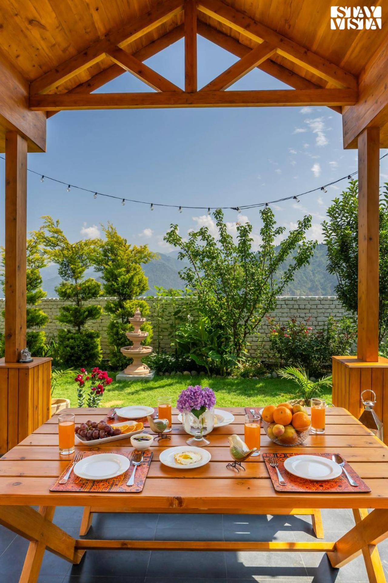 StayVista at The Oakridge 4BR in Chamba with Jacuzzi, nearby activities at Khajjiar Mini Switzerland of India view 4
