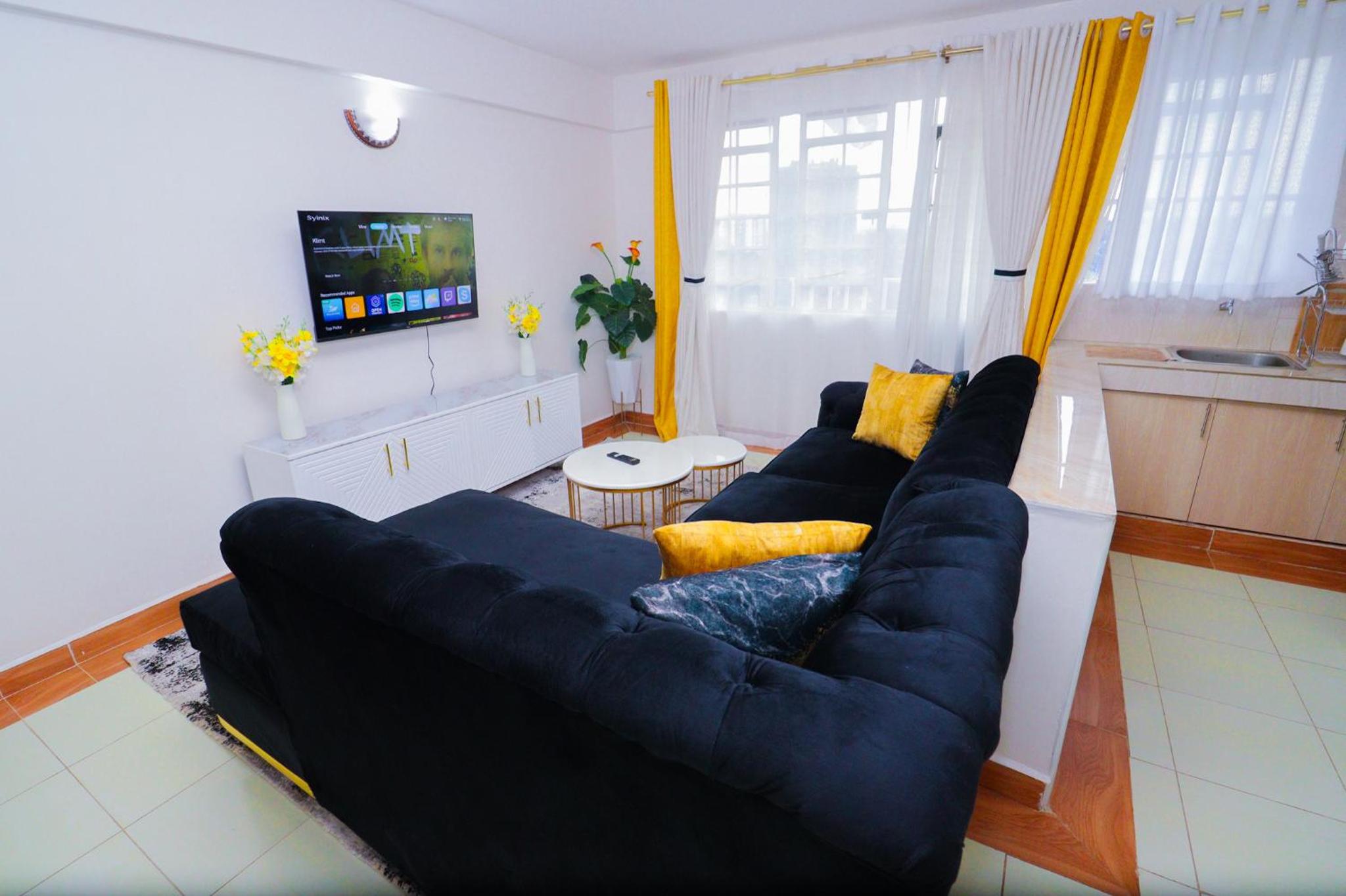 Modern & Cozy 1 Bedroom Apartment Garden Estate, Thika Road