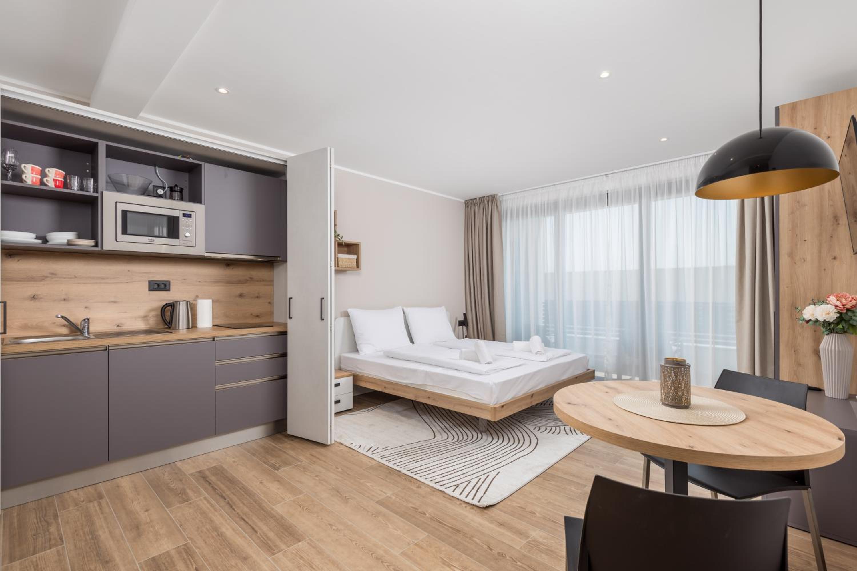 Belinda apartments with balcony & private parking view 3
