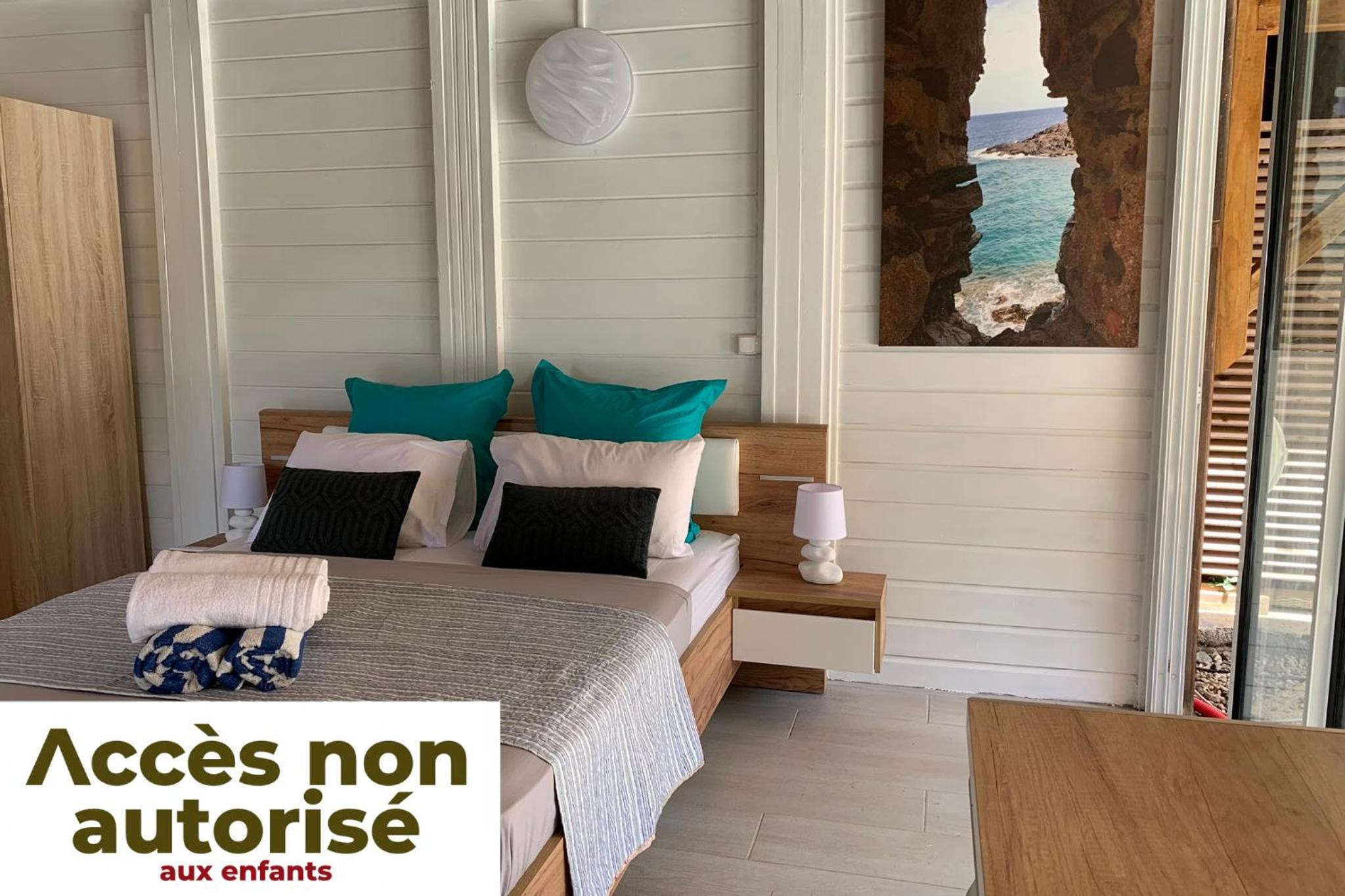Suite Lagoon climatisée avec piscine, spa privatif