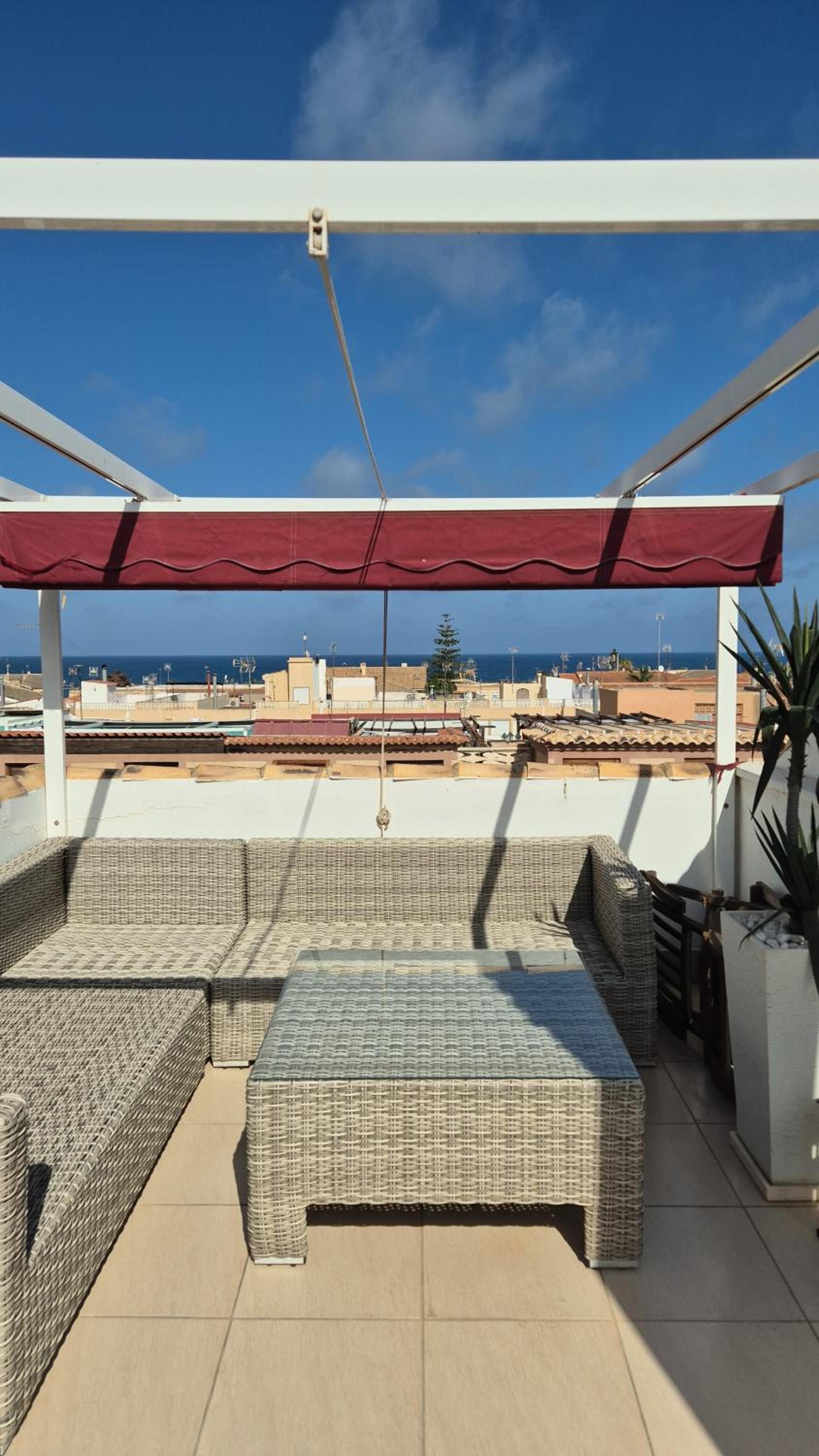 Magisk takterrass och havsutsikt