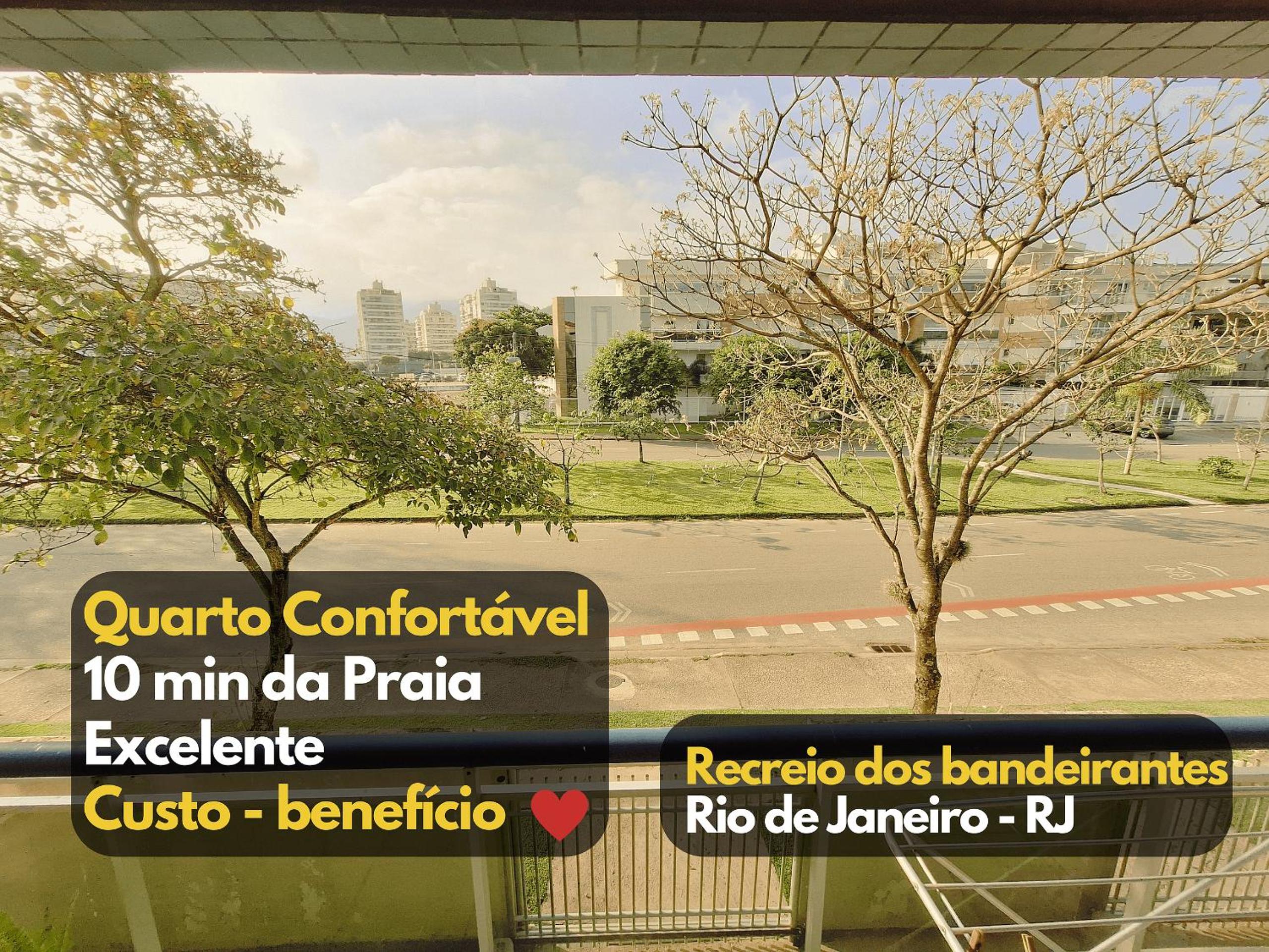 Room in apartment with 5m garage on Recreio beach - next to Rock in Rio