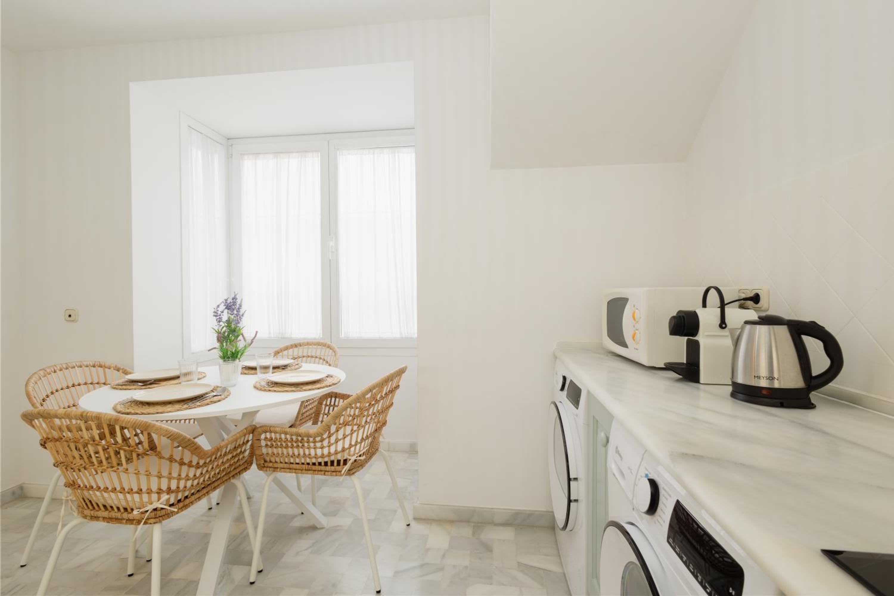 Apartment, with private terrace and in beachfront urbanization with heated pool, in Casares Costa