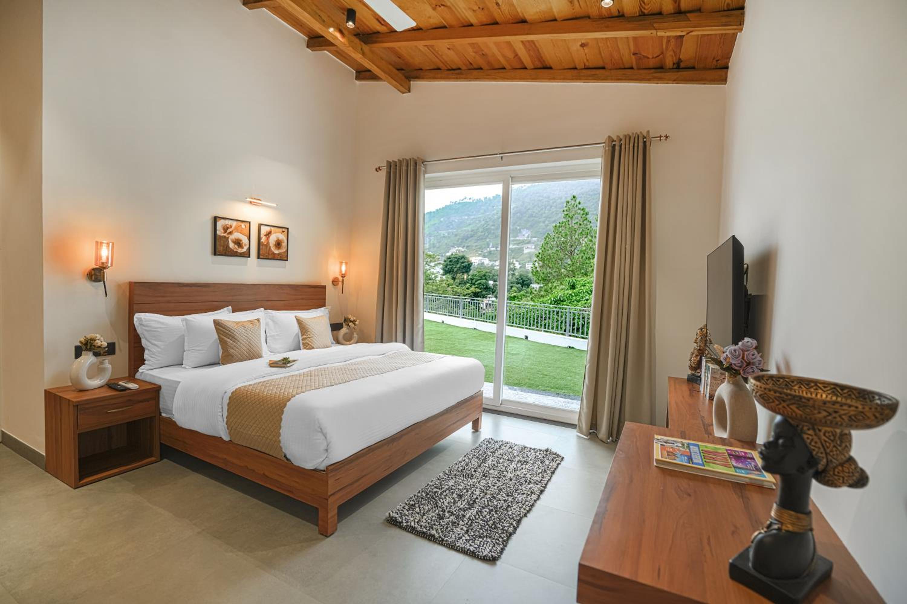SaffronStays Bourbon - 2BR luxury villa with garden, BBQ, bonfire & valley views near Naukuchiatal & Bhimtal Lake