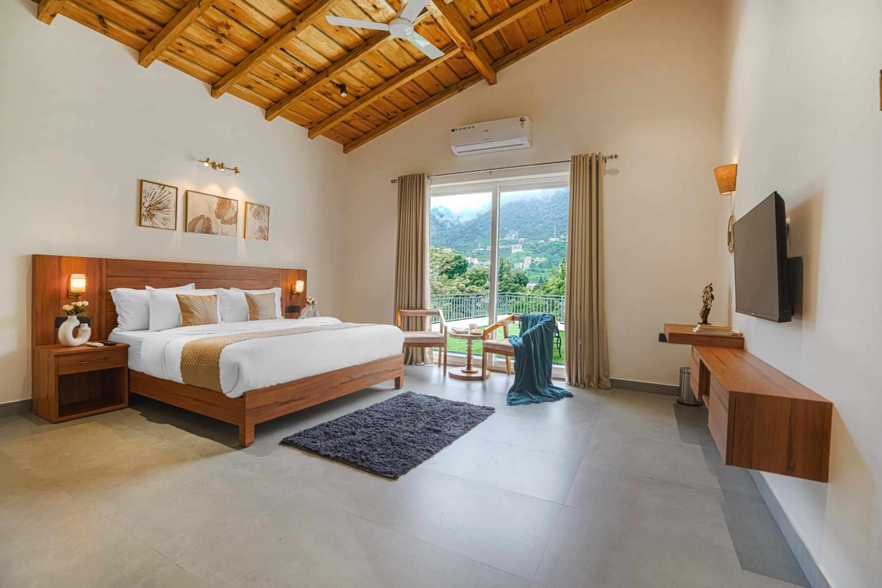 SaffronStays Bourbon - 2BR luxury villa with garden, BBQ, bonfire & valley views near Naukuchiatal & Bhimtal Lake