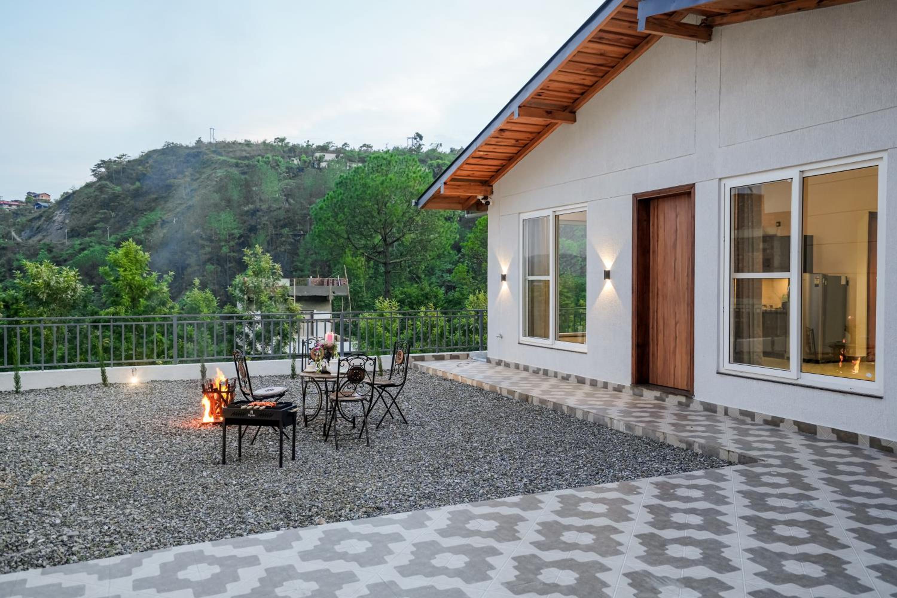 SaffronStays Bourbon - 2BR luxury villa with garden, BBQ, bonfire & valley views near Naukuchiatal & Bhimtal Lake