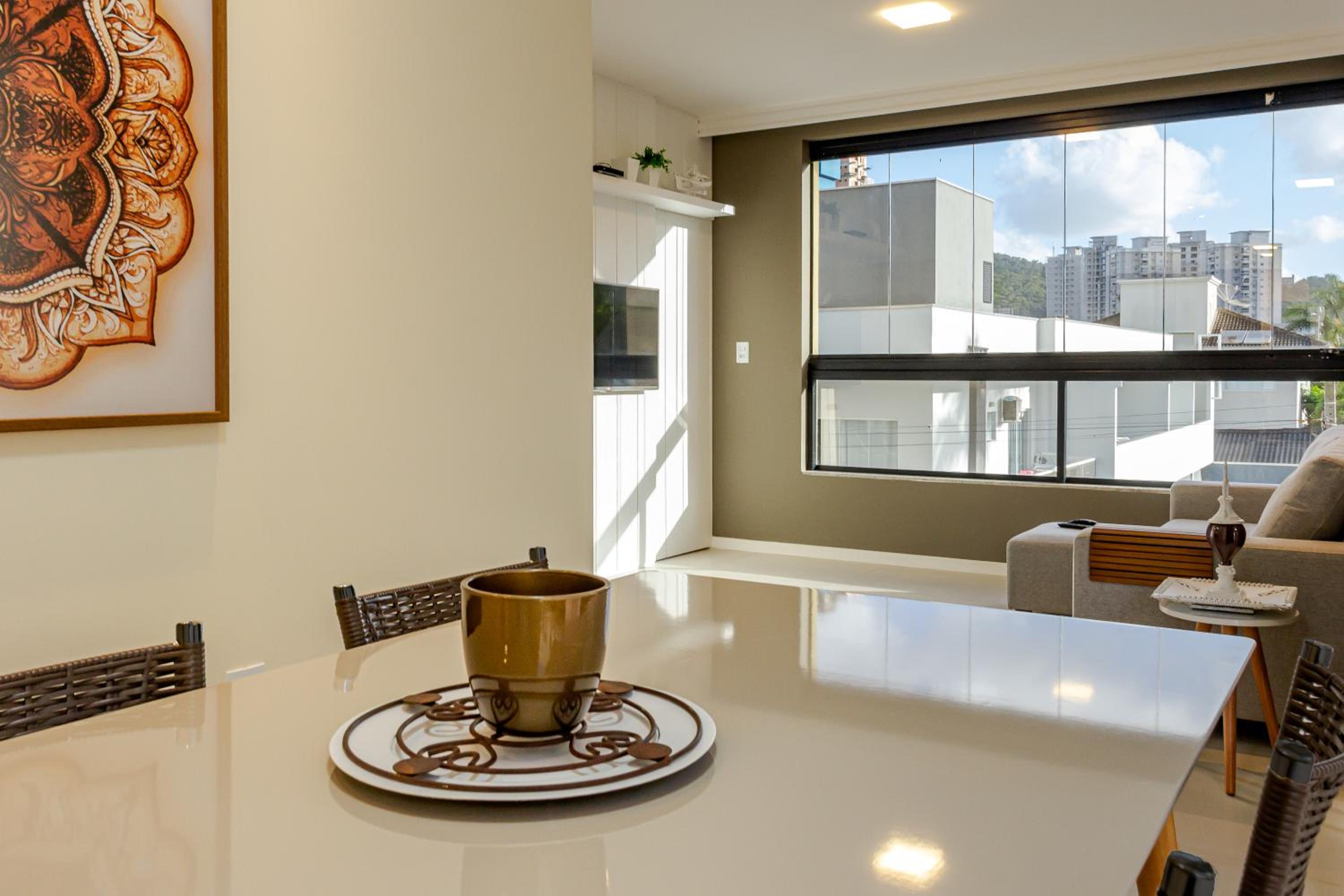 Apto 250 m da Praia c/ Churrasq. e Terraço PD7076